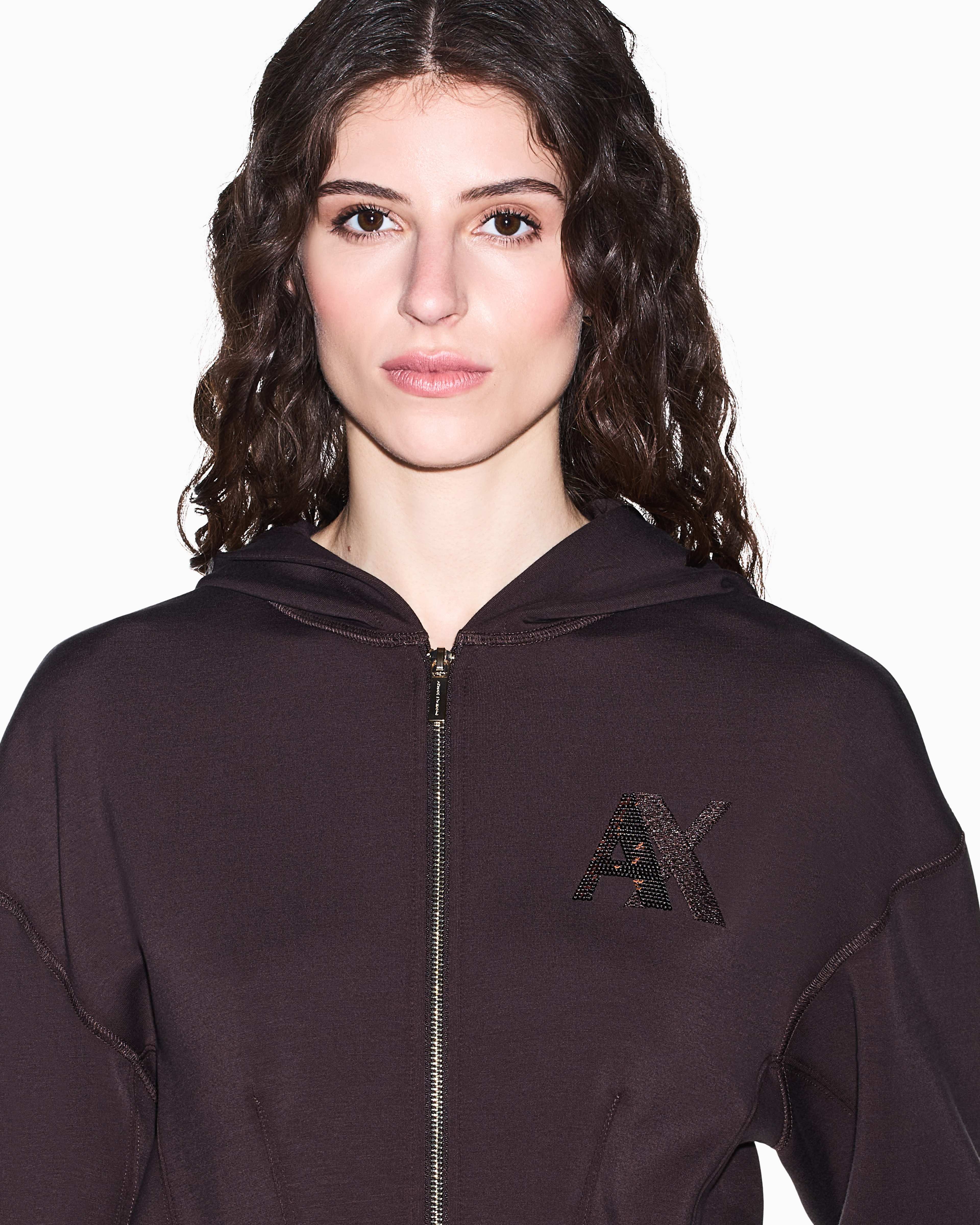 Women's Brown Modern Drama Sweatshirt