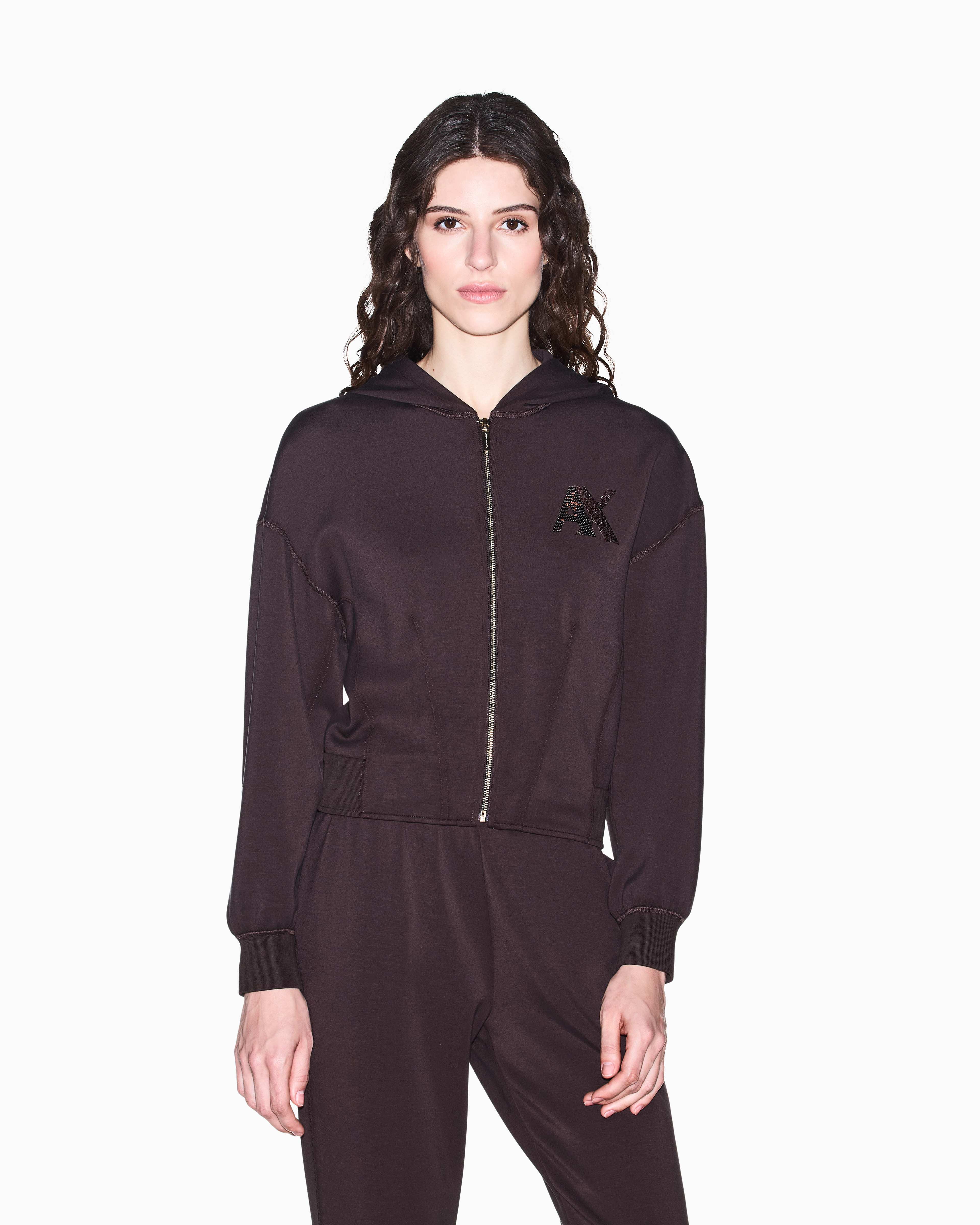 Women's Brown Modern Drama Sweatshirt