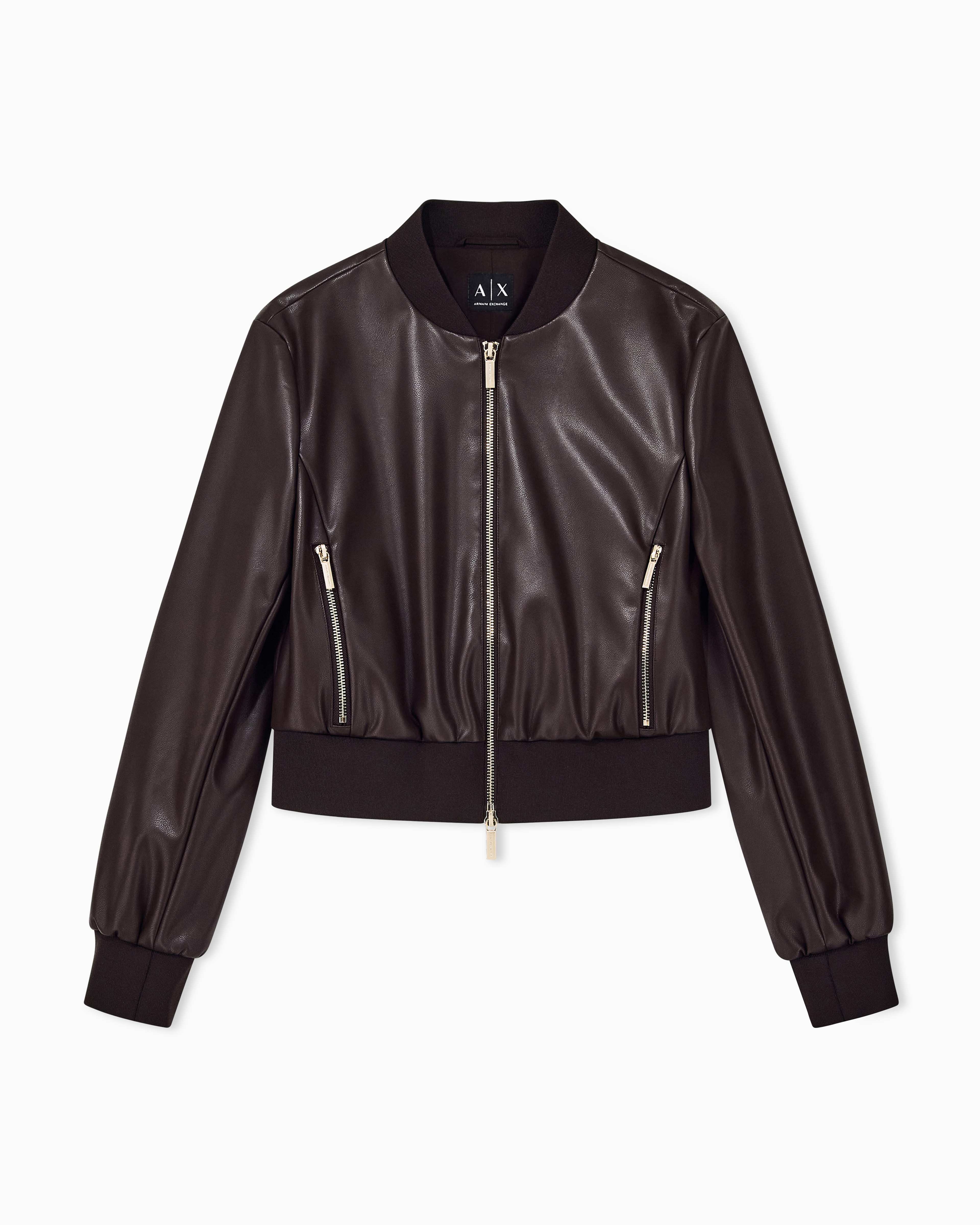 Women's Brown Modern Drama Blouson Jacket