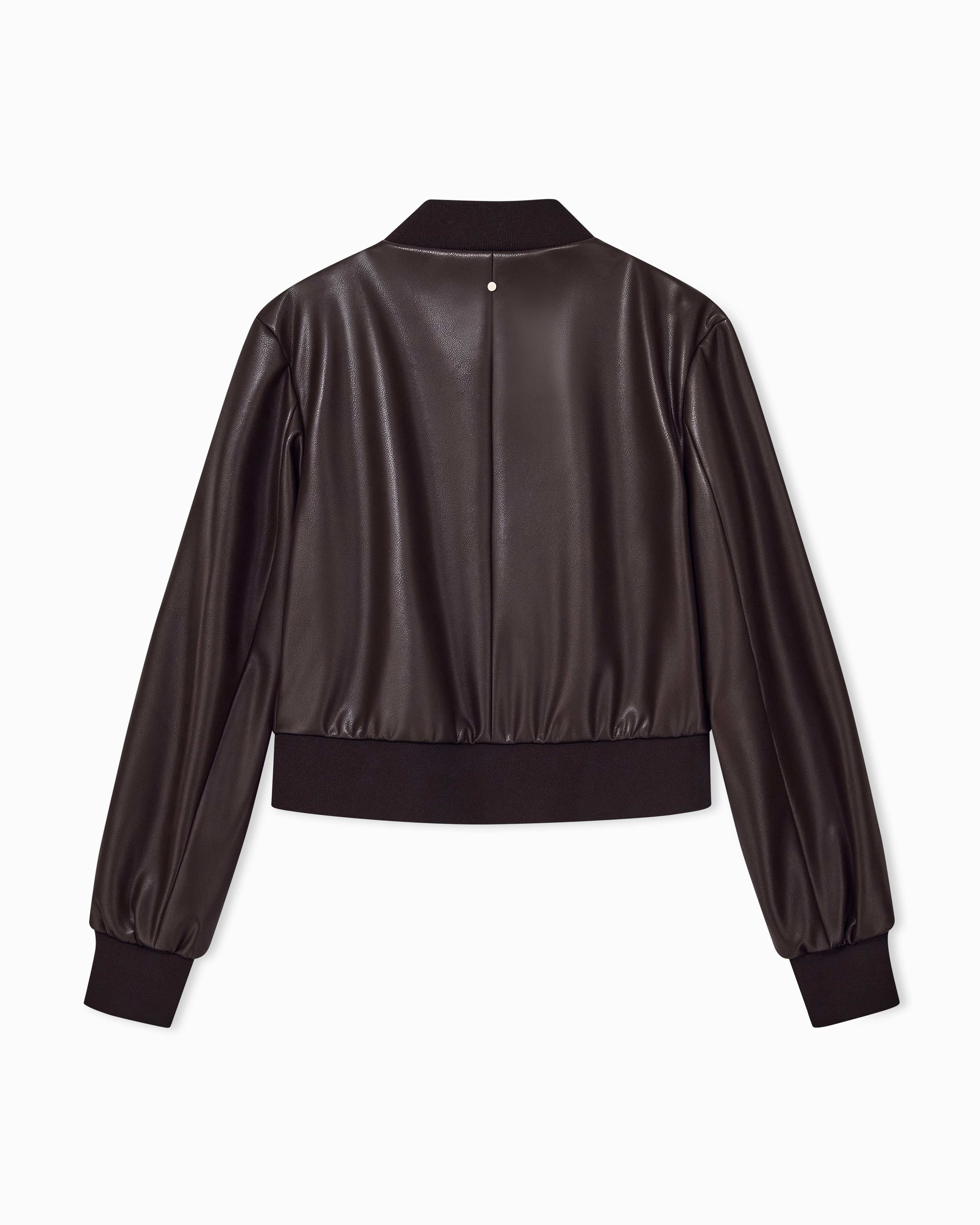 Women's Brown Modern Drama Blouson Jacket