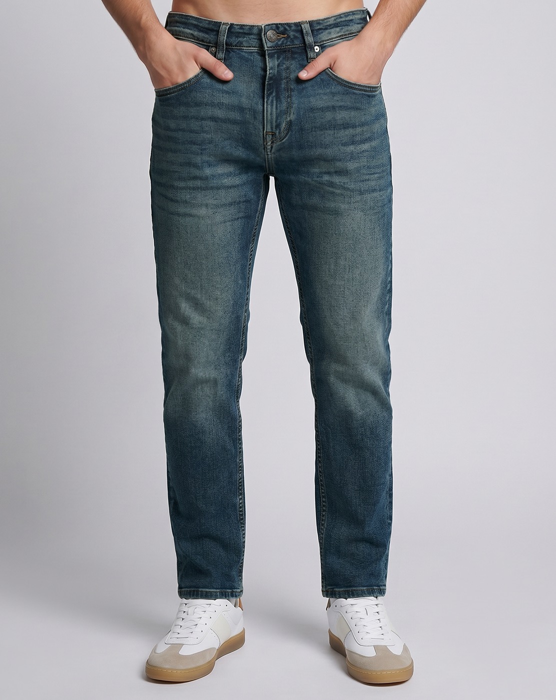 Cotton Relaxed Fit Denim with Stretch