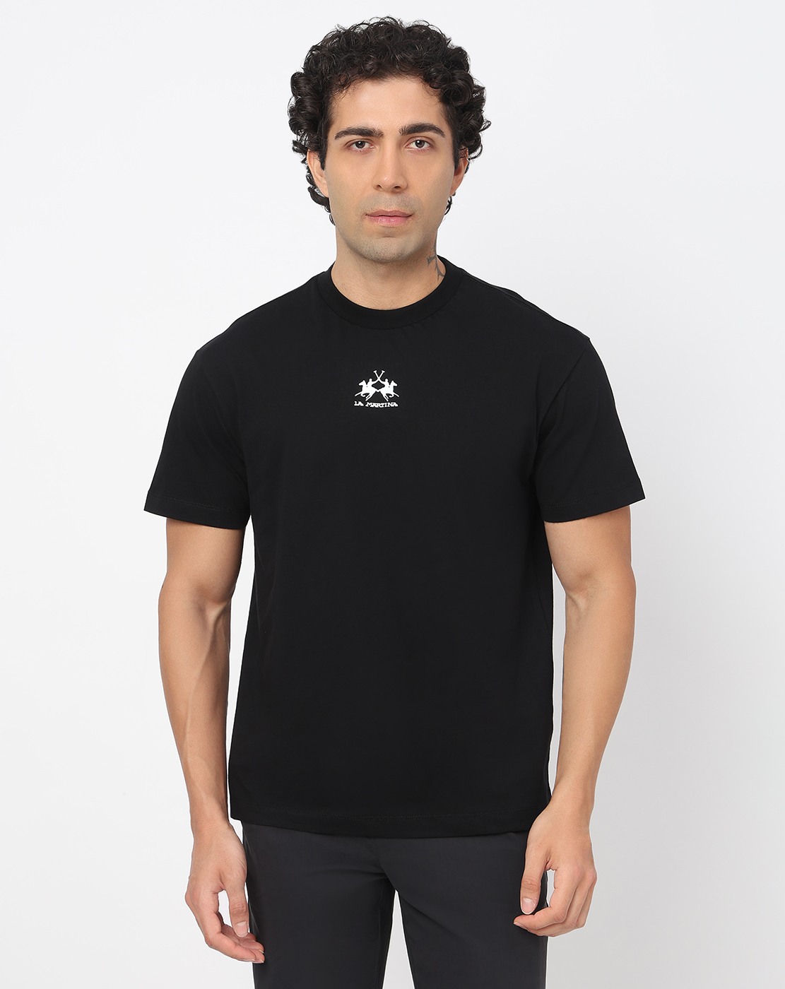 Cotton Relaxed Fit Crew Neck Graphic Tshirt