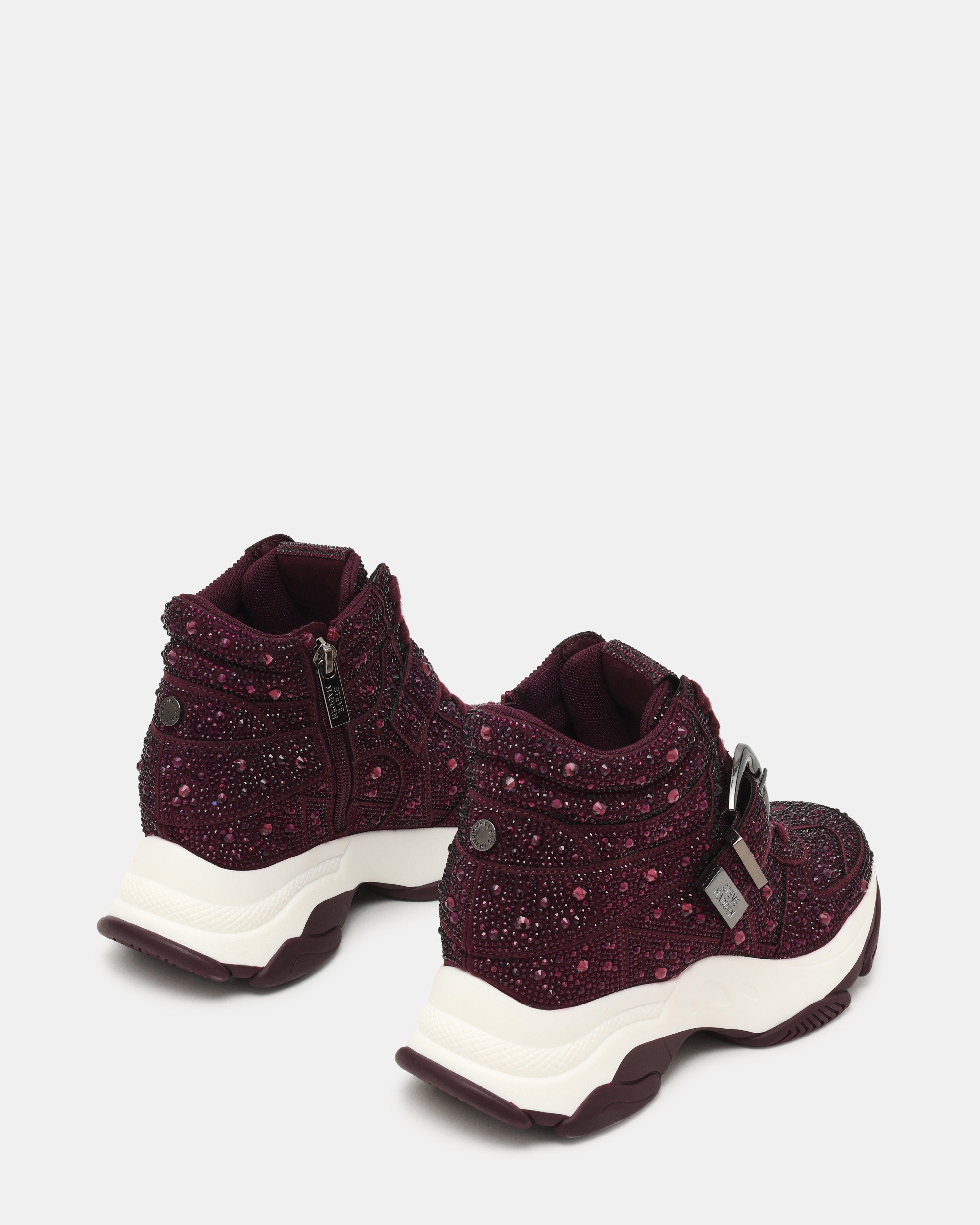 Millstone-In Dark Cherry Lacq Sneakers