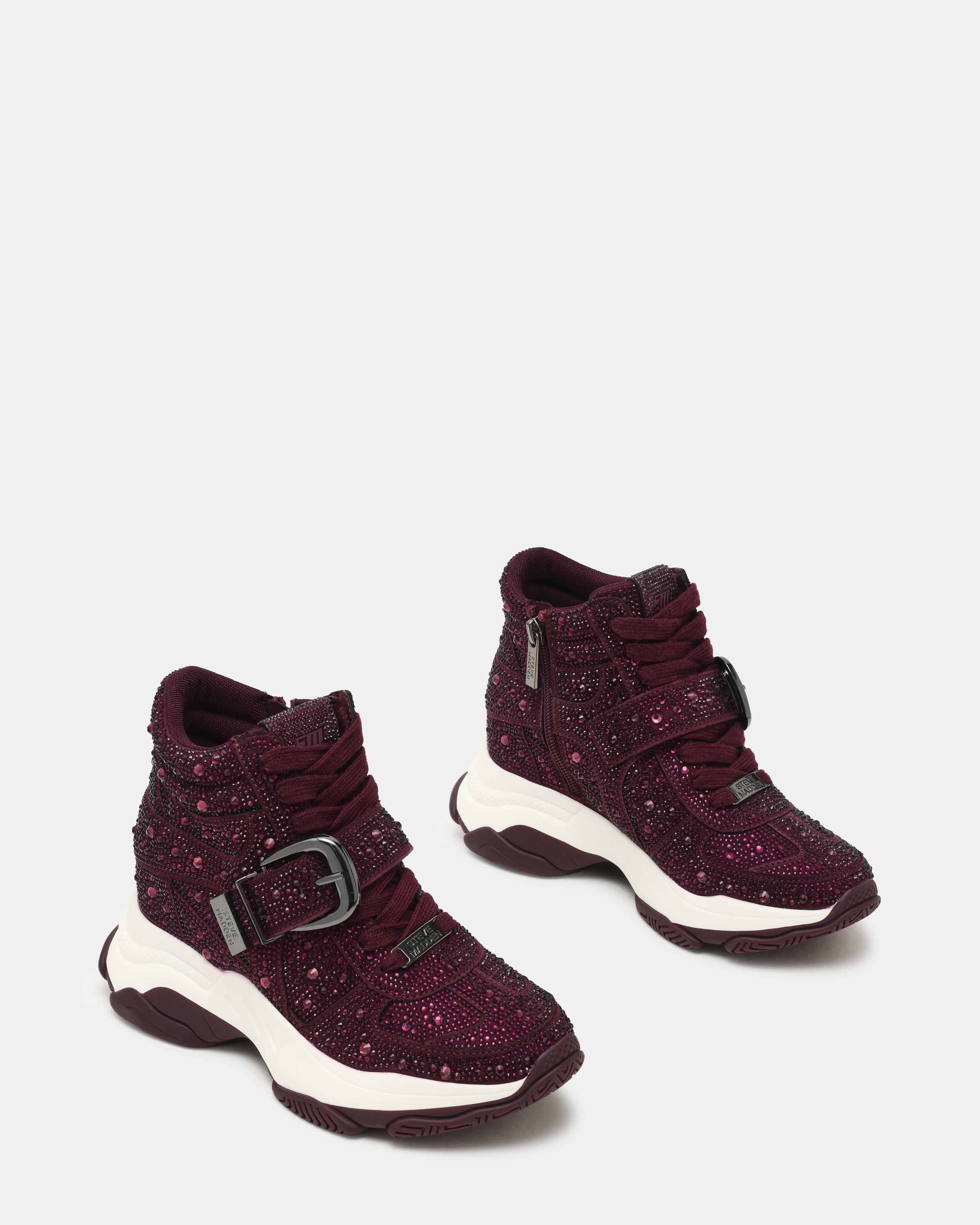 Millstone-In Dark Cherry Lacq Sneakers