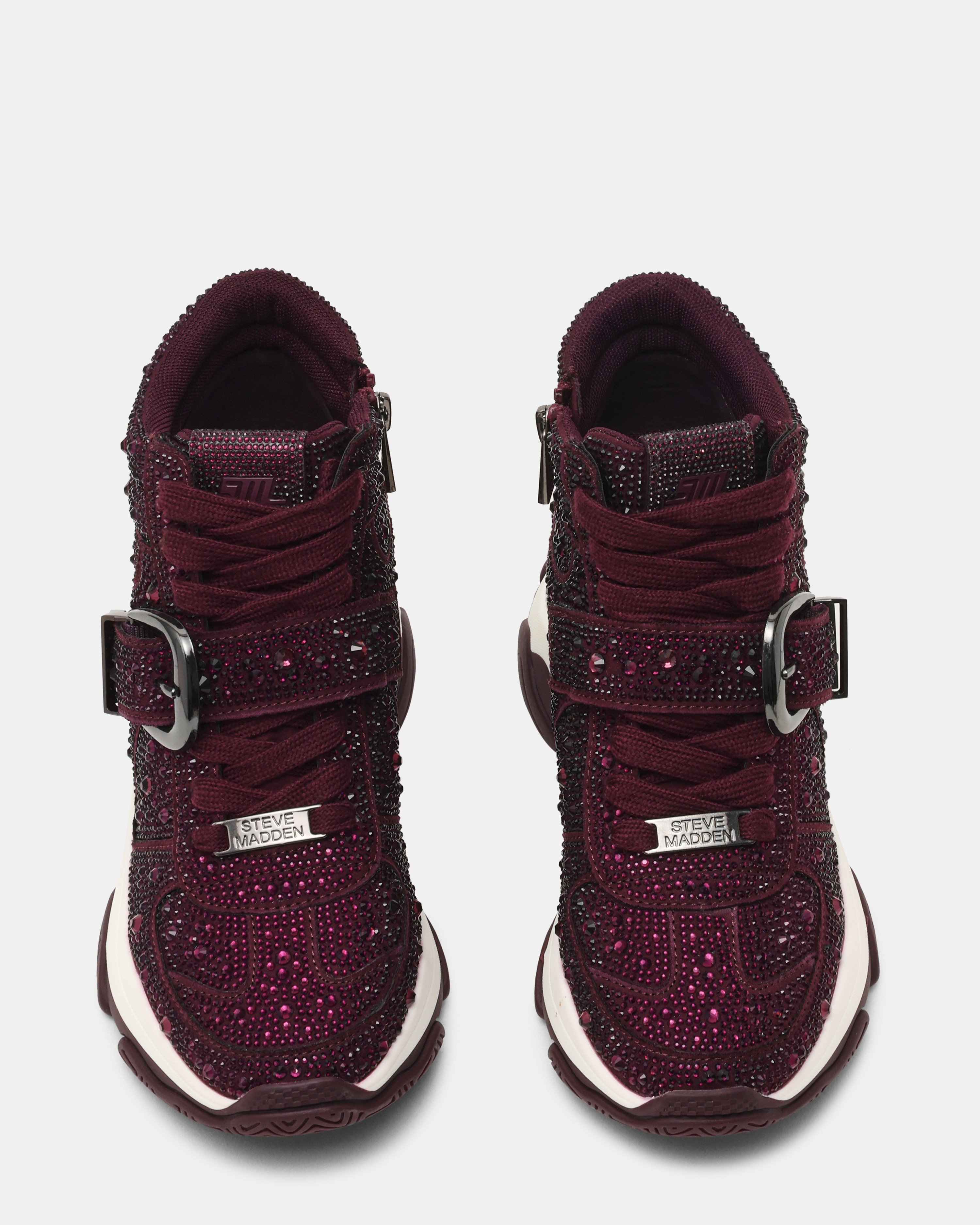 Millstone-In Dark Cherry Lacq Sneakers