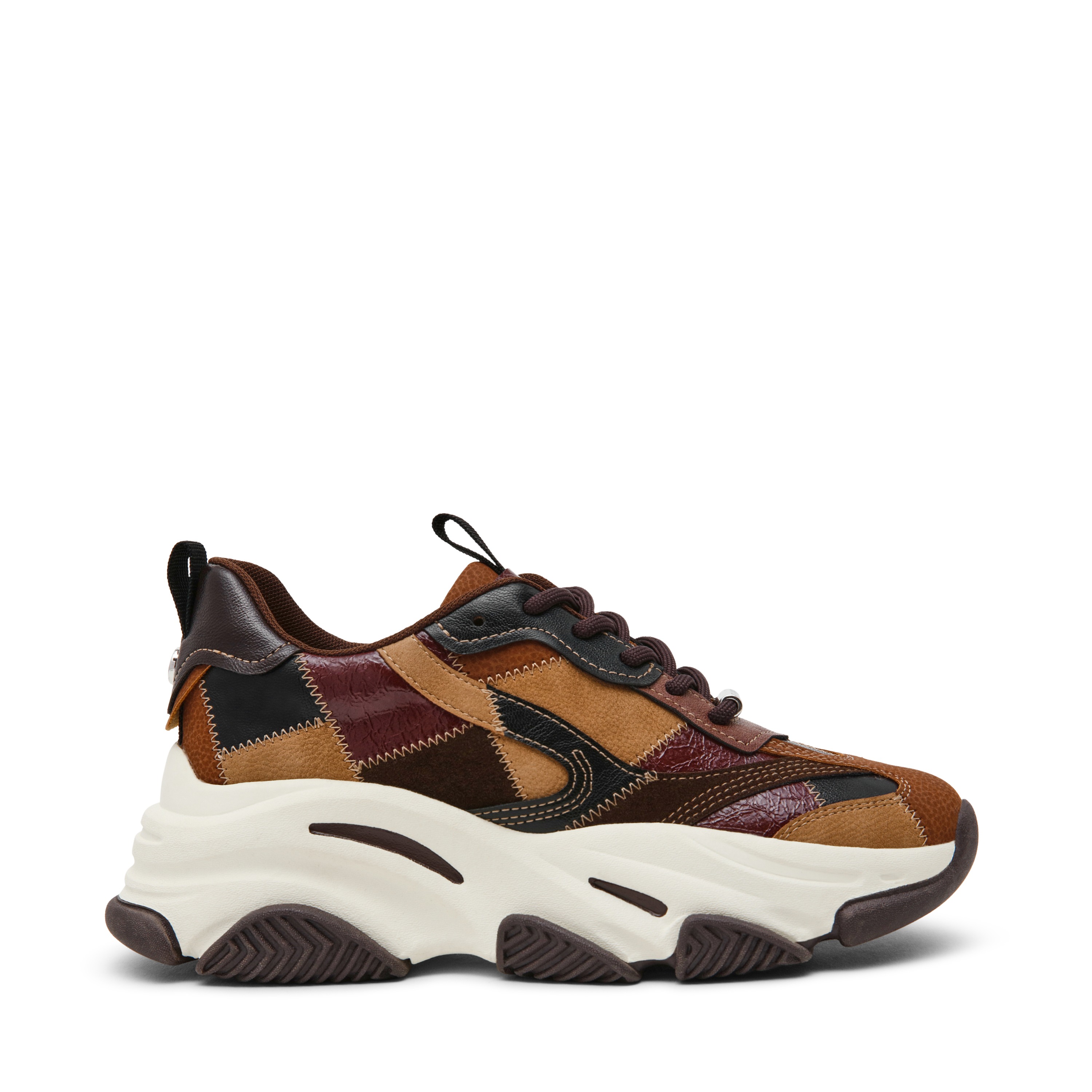 Puzzlez-In Brown Multi Sneakers