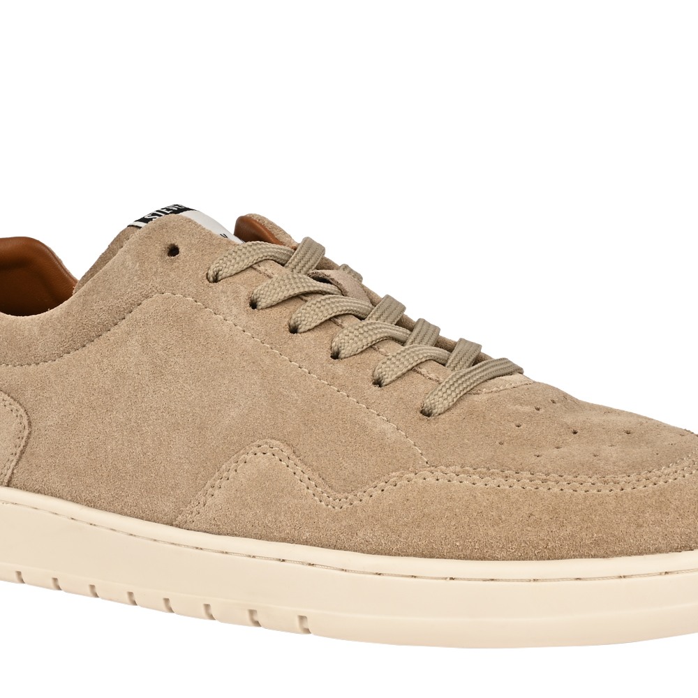 Tavian Beige Suede Sneakers
