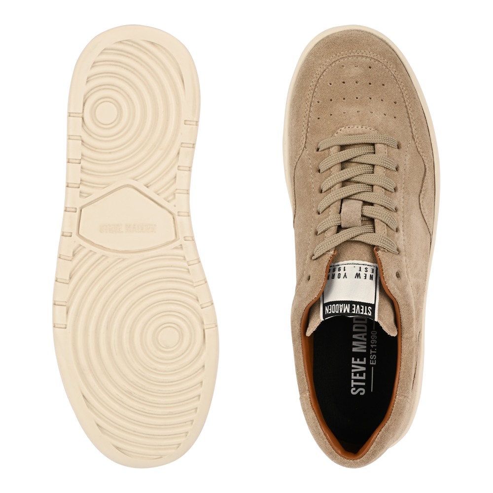Tavian Beige Suede Sneakers