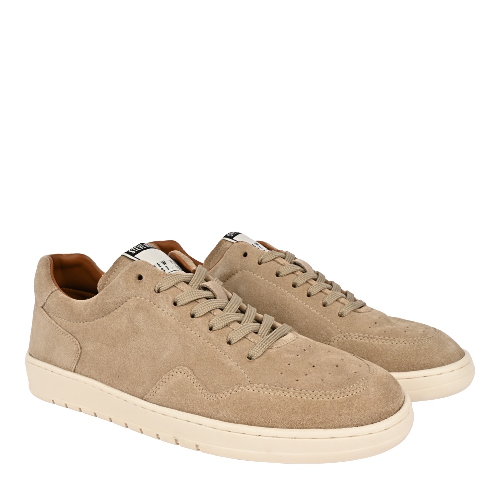 Tavian Beige Suede Sneakers
