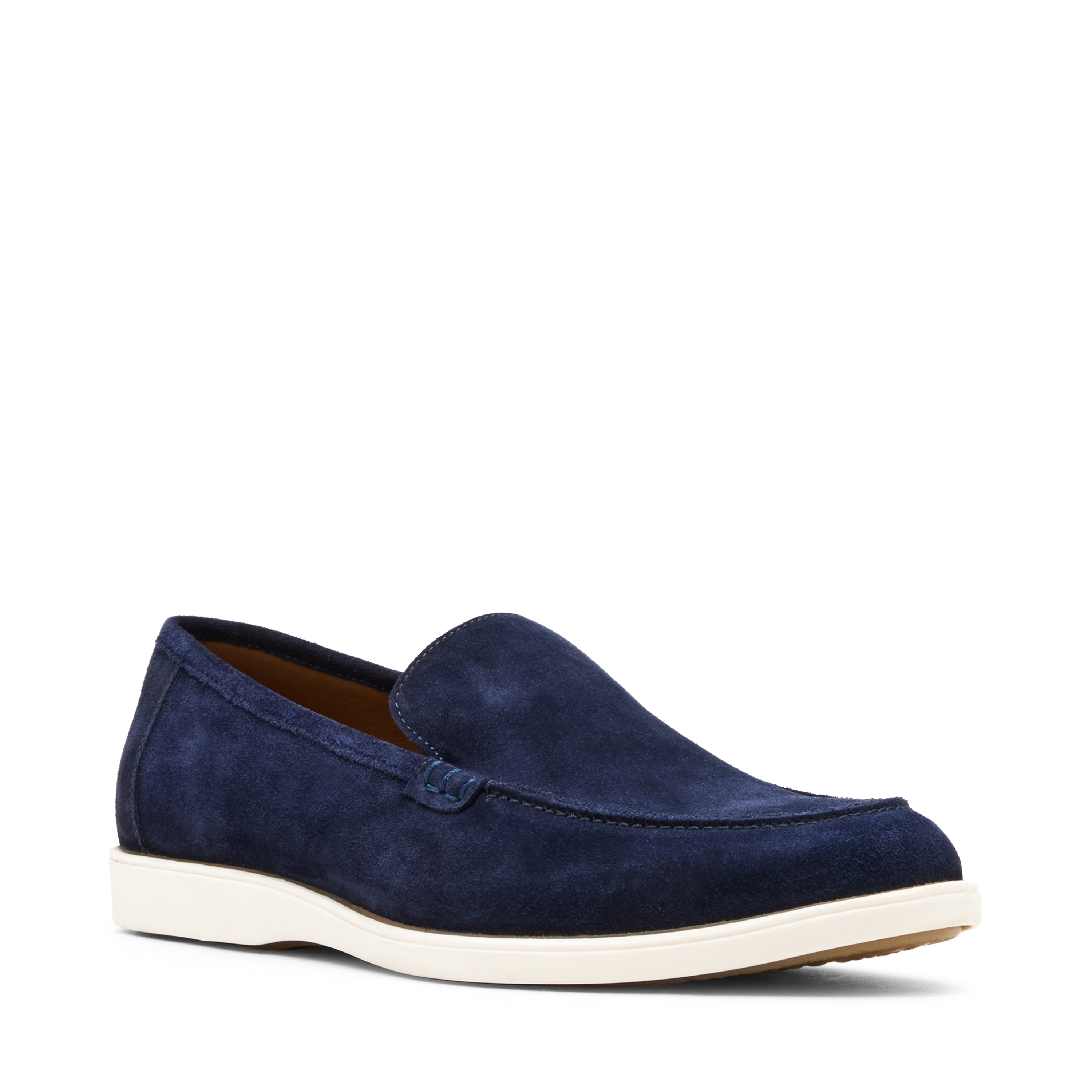 Grover Navy Suede Dress Loafer