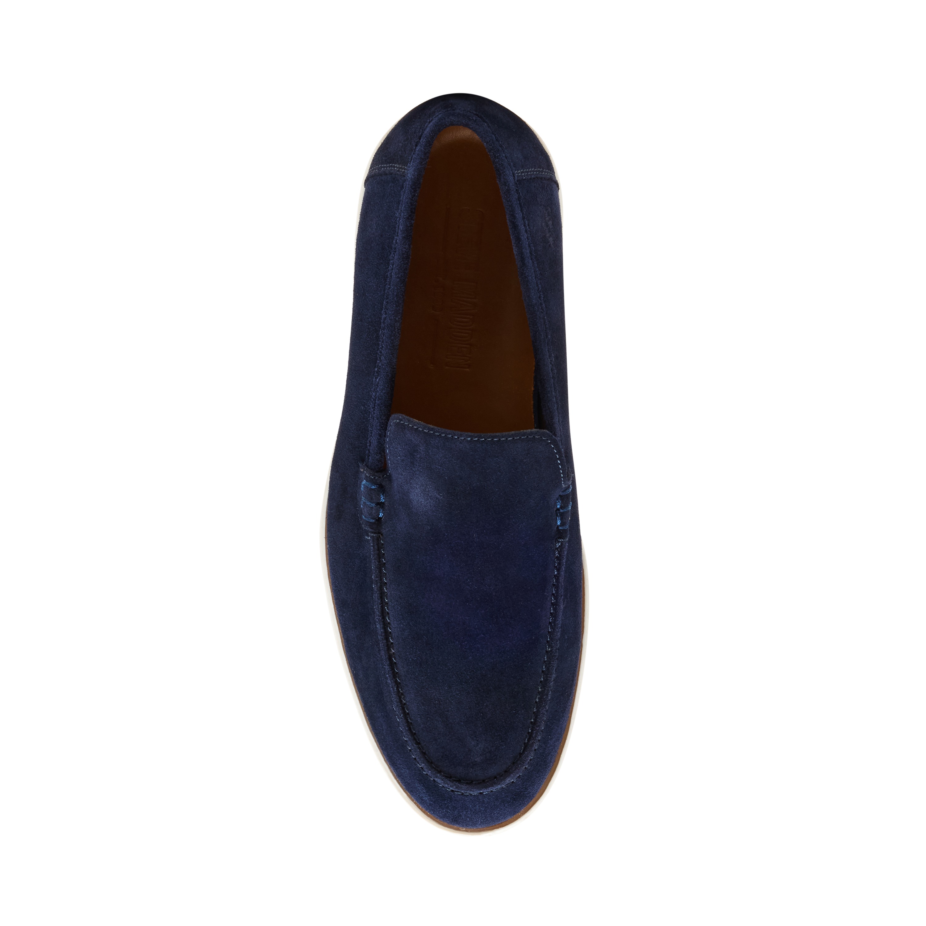 Grover Navy Suede Dress Loafer