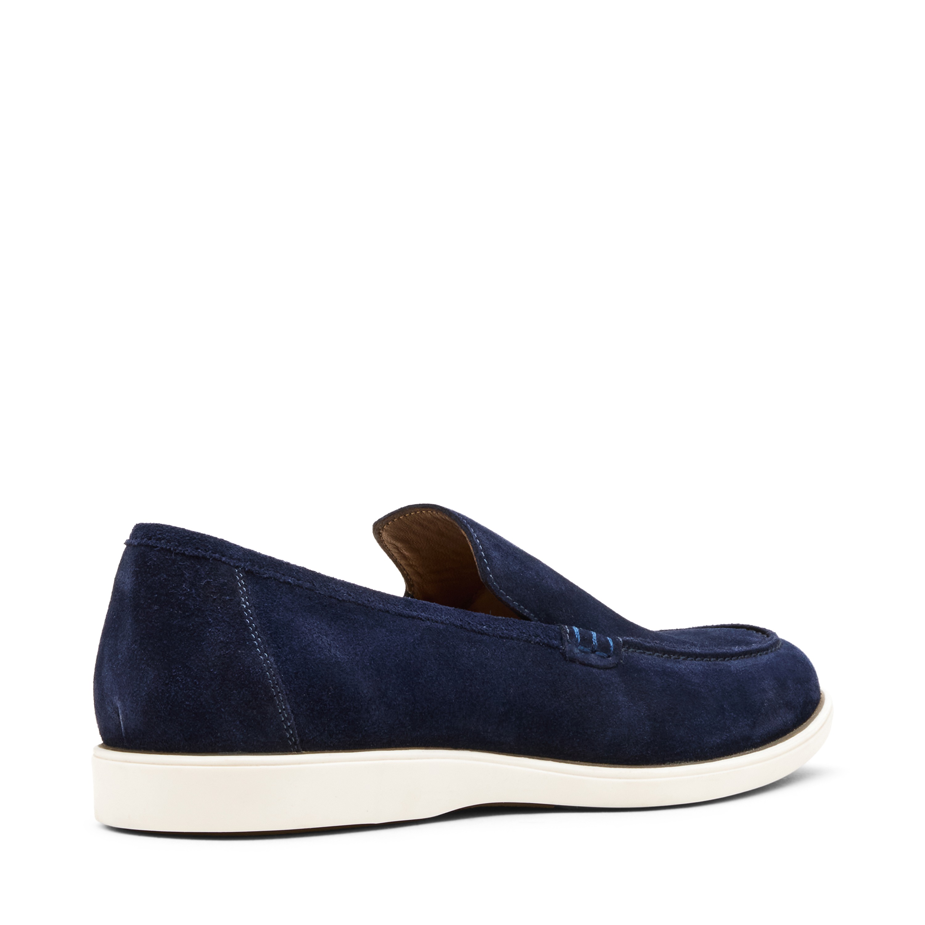 Grover Navy Suede Dress Loafer