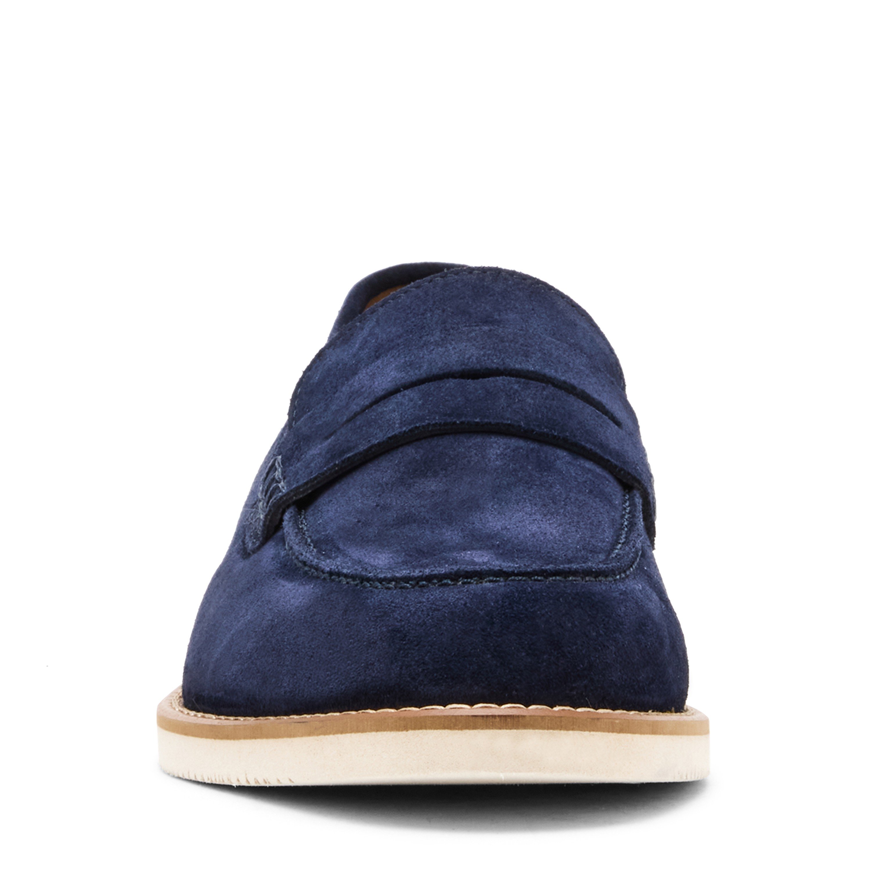 Florian Navy Suede Dress Loafer