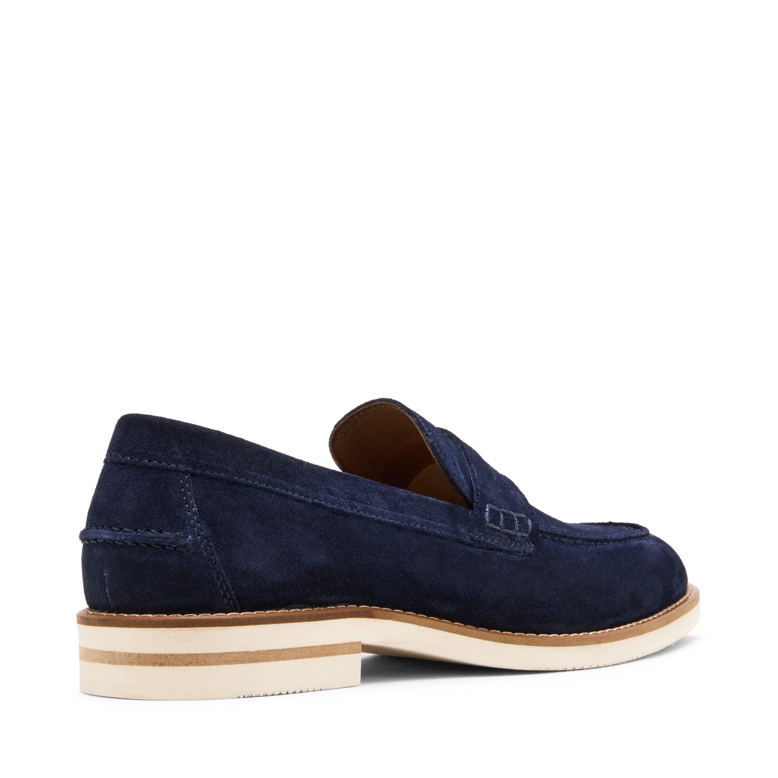 Florian Navy Suede Dress Loafer