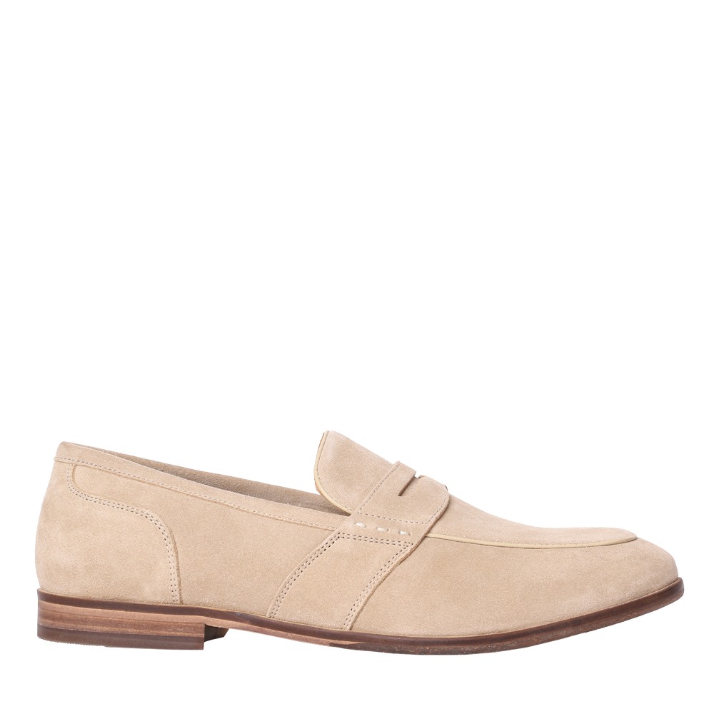 Magnus Sand Suede Dress Loafer