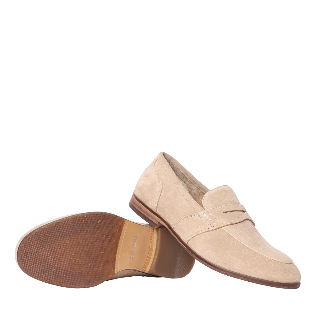 Magnus Sand Suede Dress Loafer