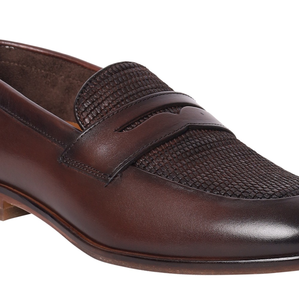 Magnus Brown Leather Dress Loafer