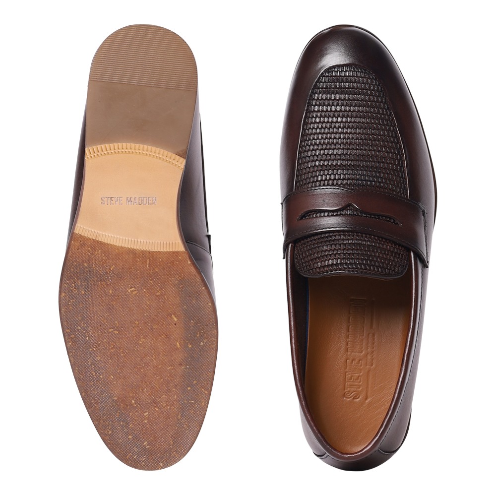Magnus Brown Leather Dress Loafer