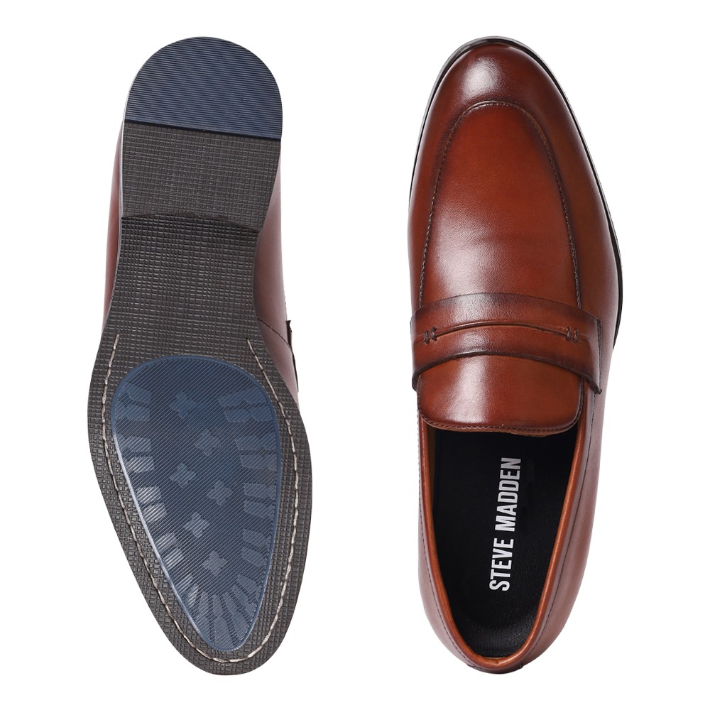 Matteo Tan Leather Dress Loafer