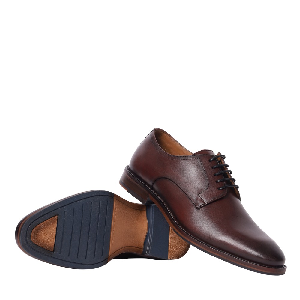 Adrien Burgundy Leather Tie-Ups & Dress Loafers