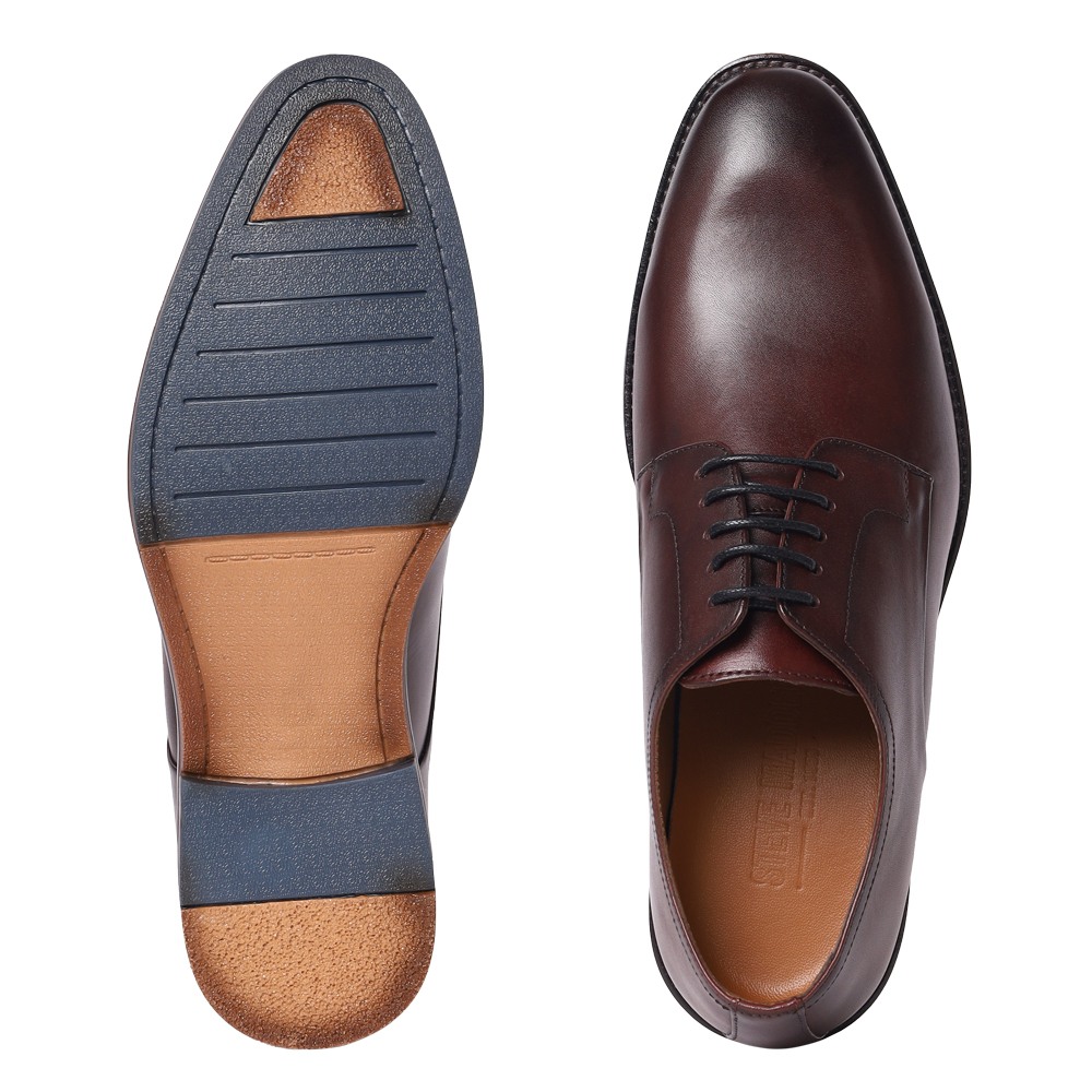Adrien Burgundy Leather Tie-Ups & Dress Loafers