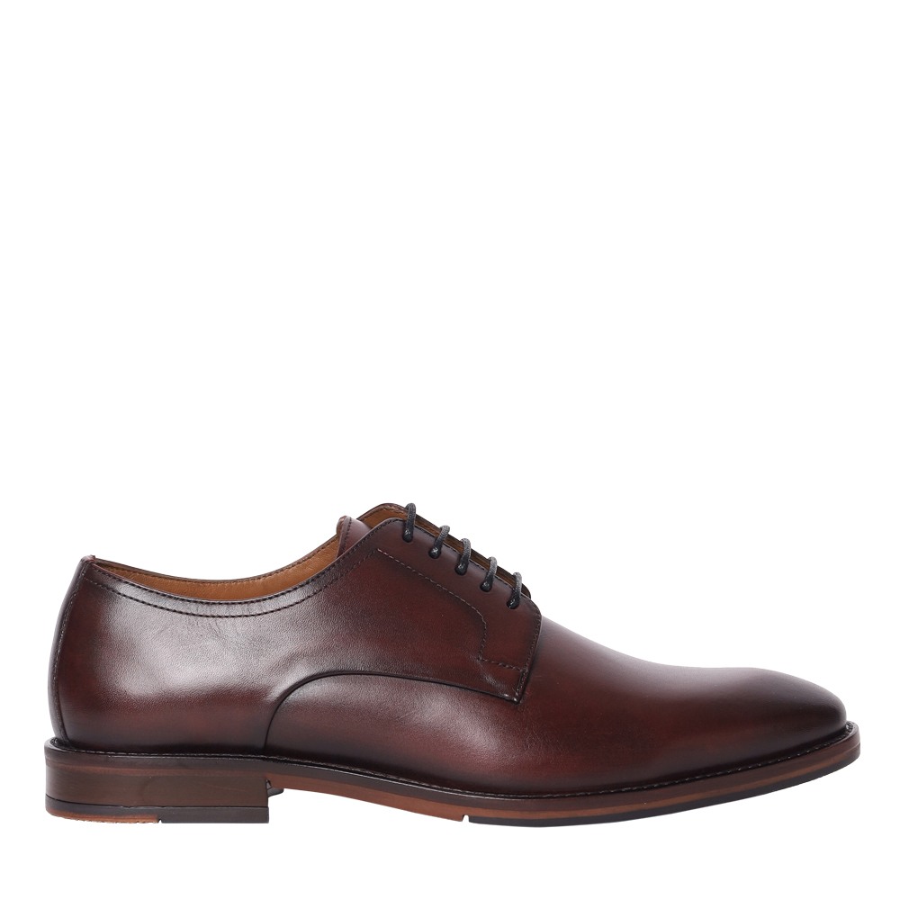 Adrien Burgundy Leather Tie-Ups & Dress Loafers