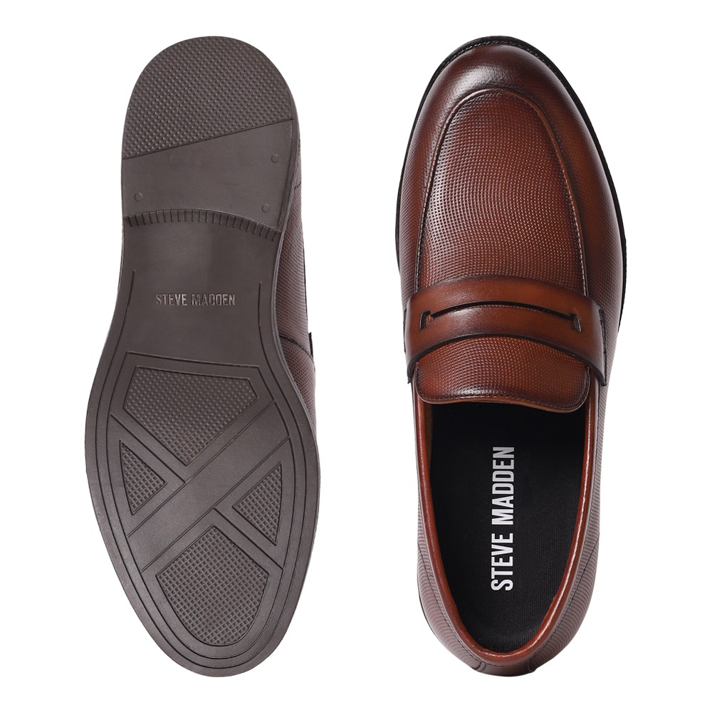 Floris Tan Leather Dress Loafer