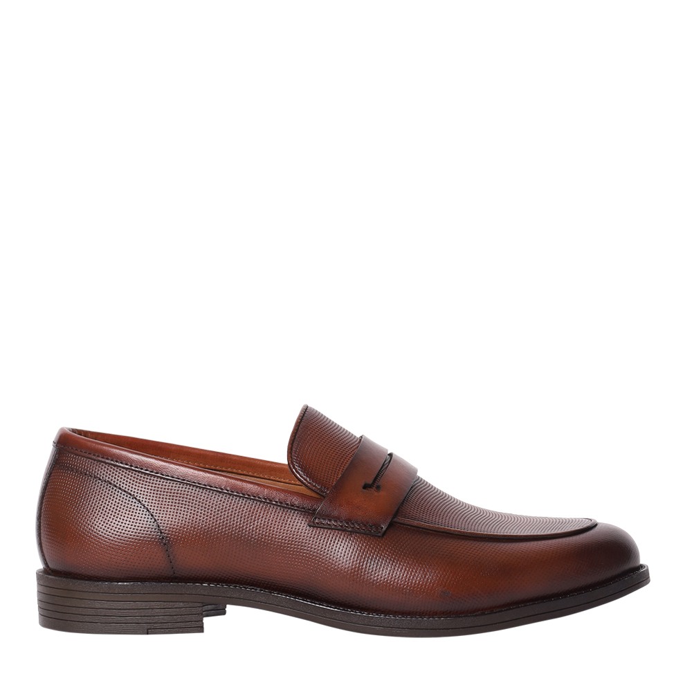 Floris Tan Leather Dress Loafer
