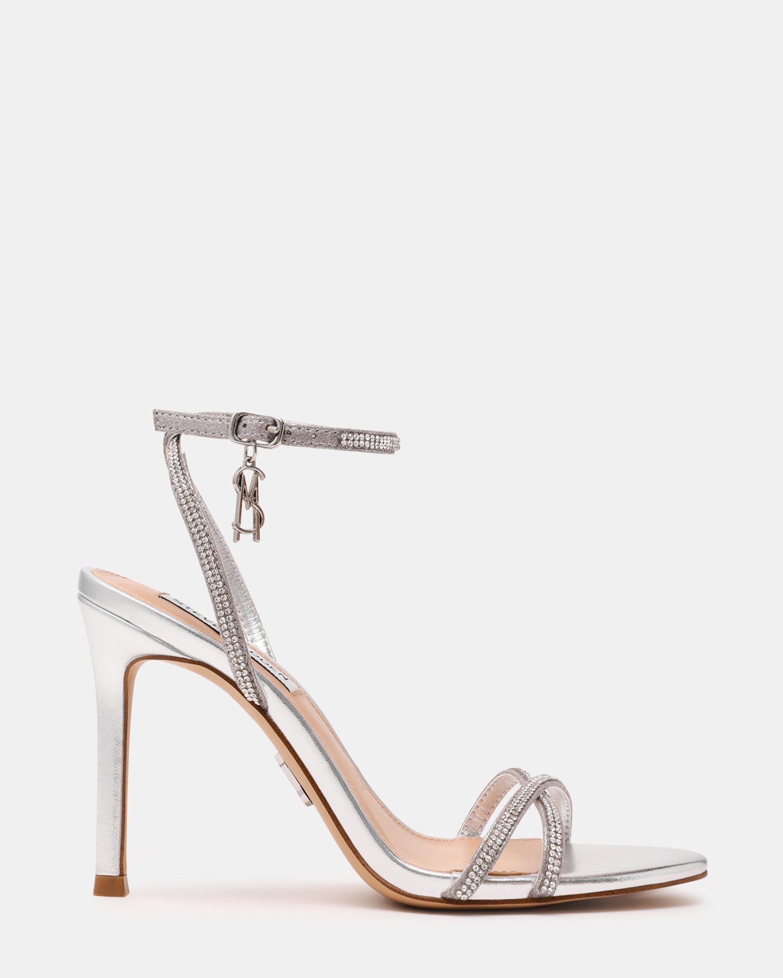 Jypsey-Cnr-In Silver Heeled Sandal