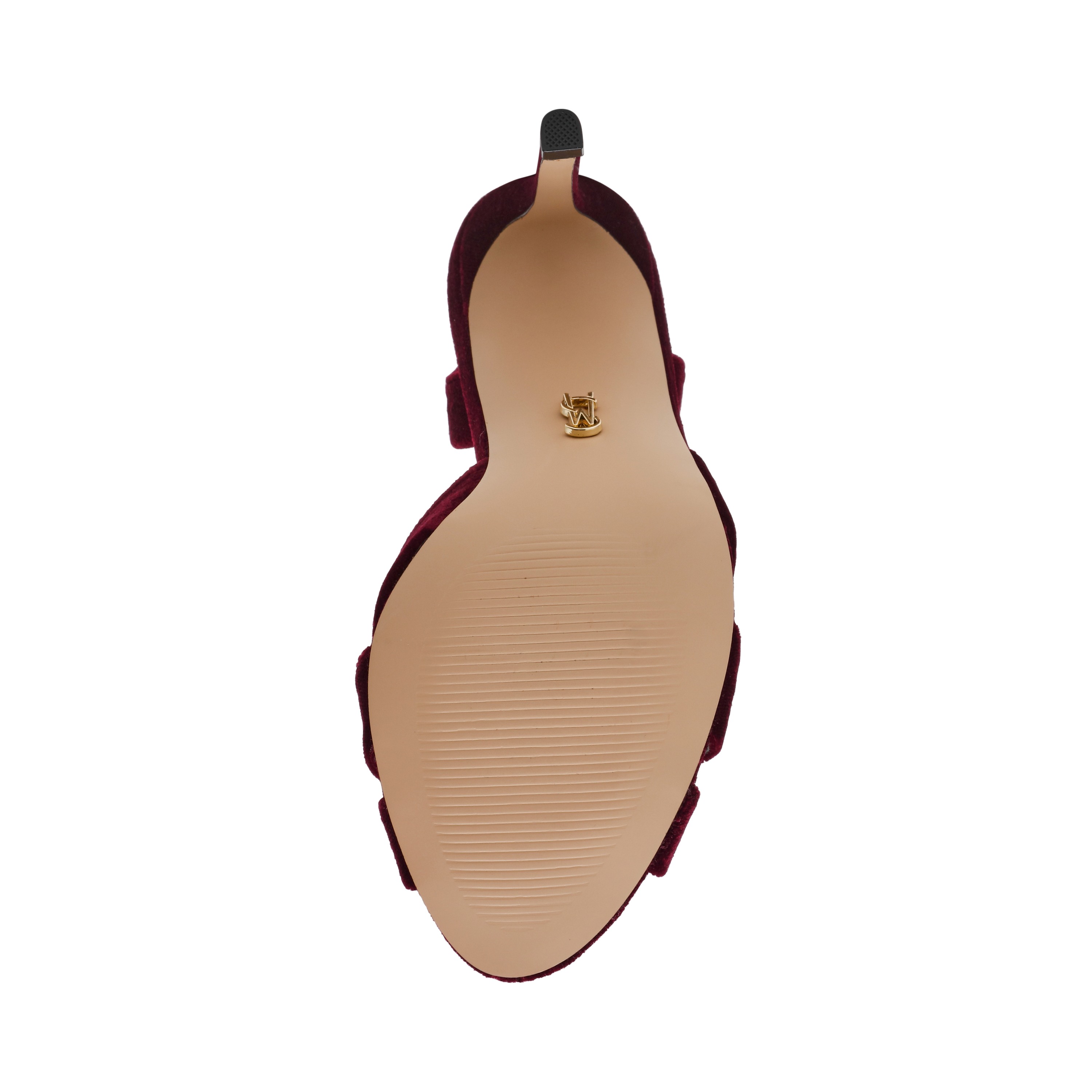 TROPHIES Burgundy Heel Sandals