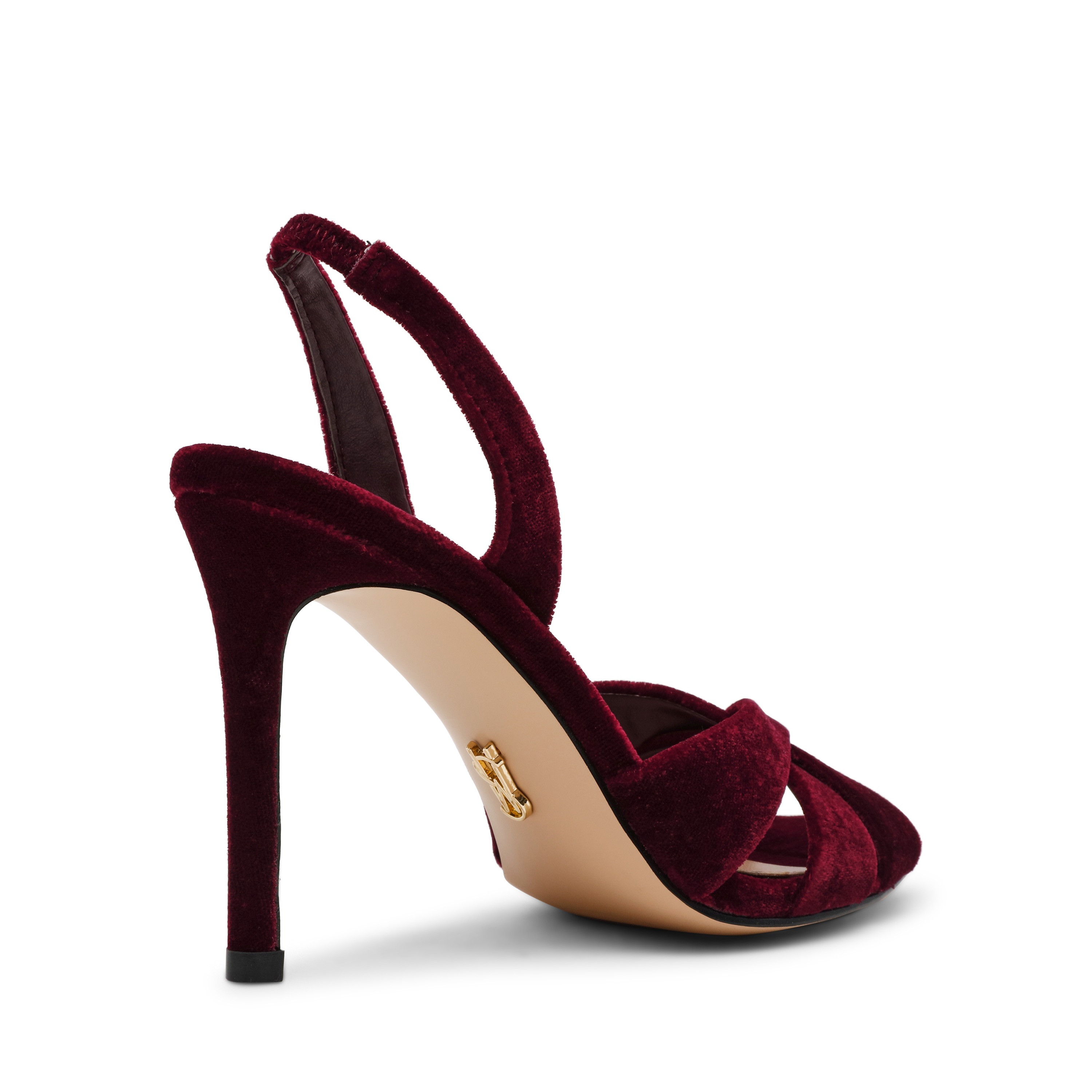 TROPHIES Burgundy Heel Sandals