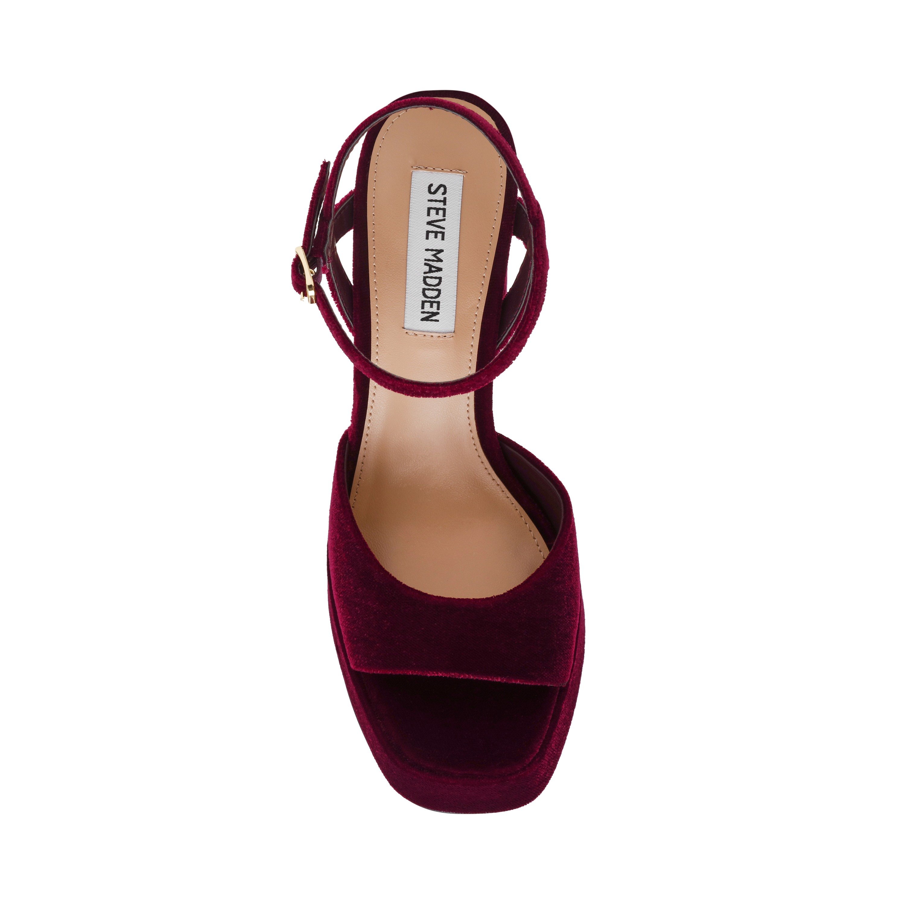 Miliana Burgundy Velvet Heels Sandals