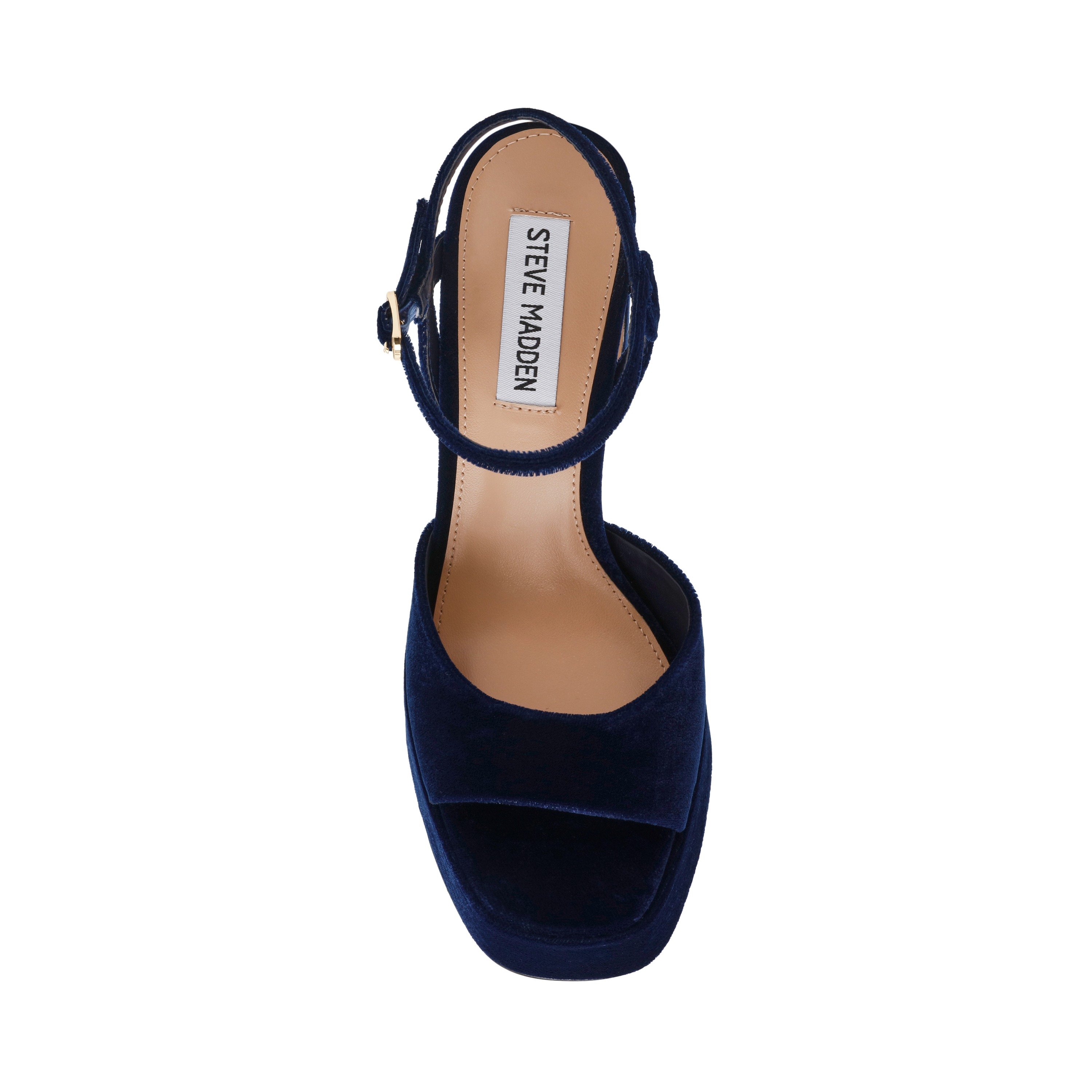 Miliana Blue Velvet Heels Sandals