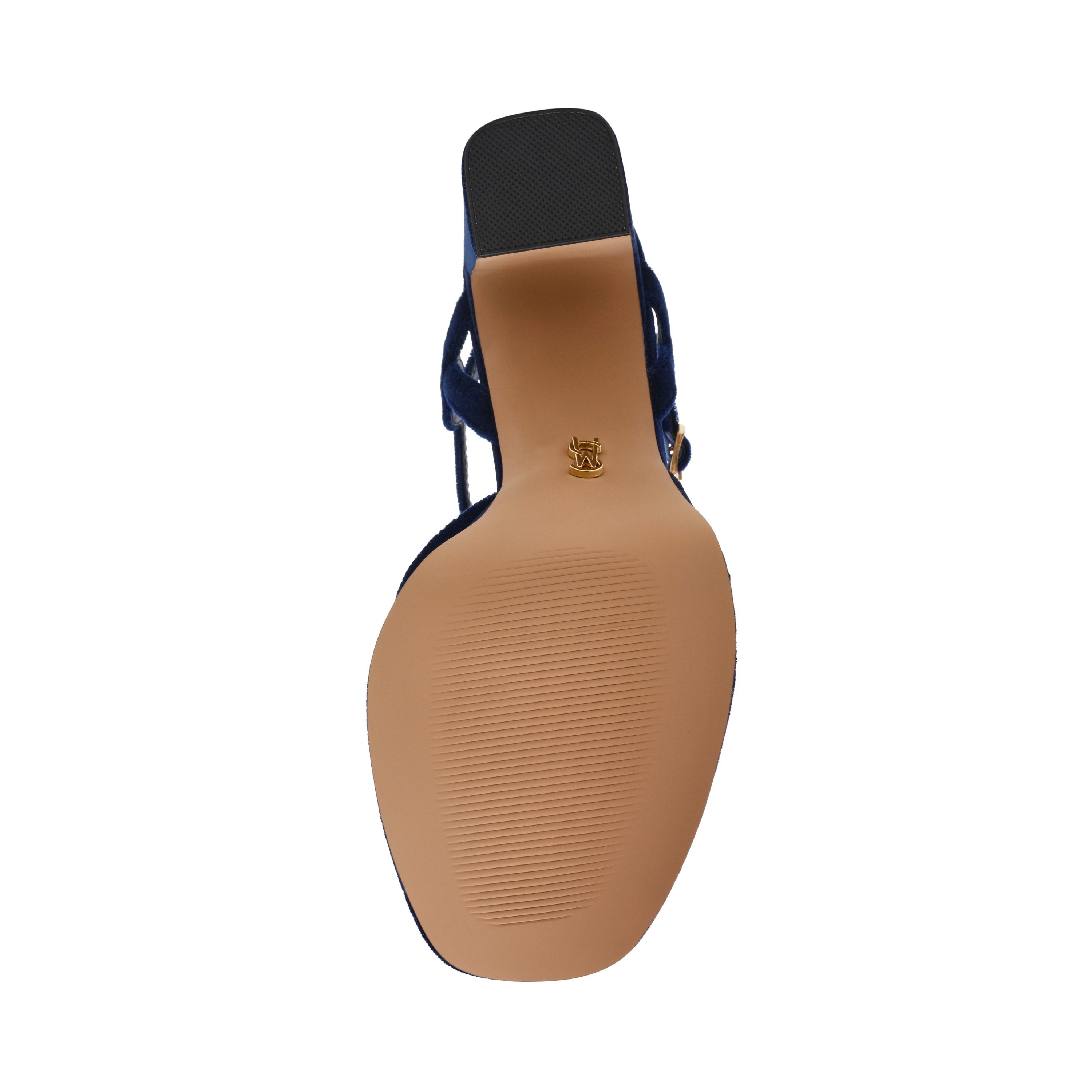 Miliana Blue Velvet Heels Sandals