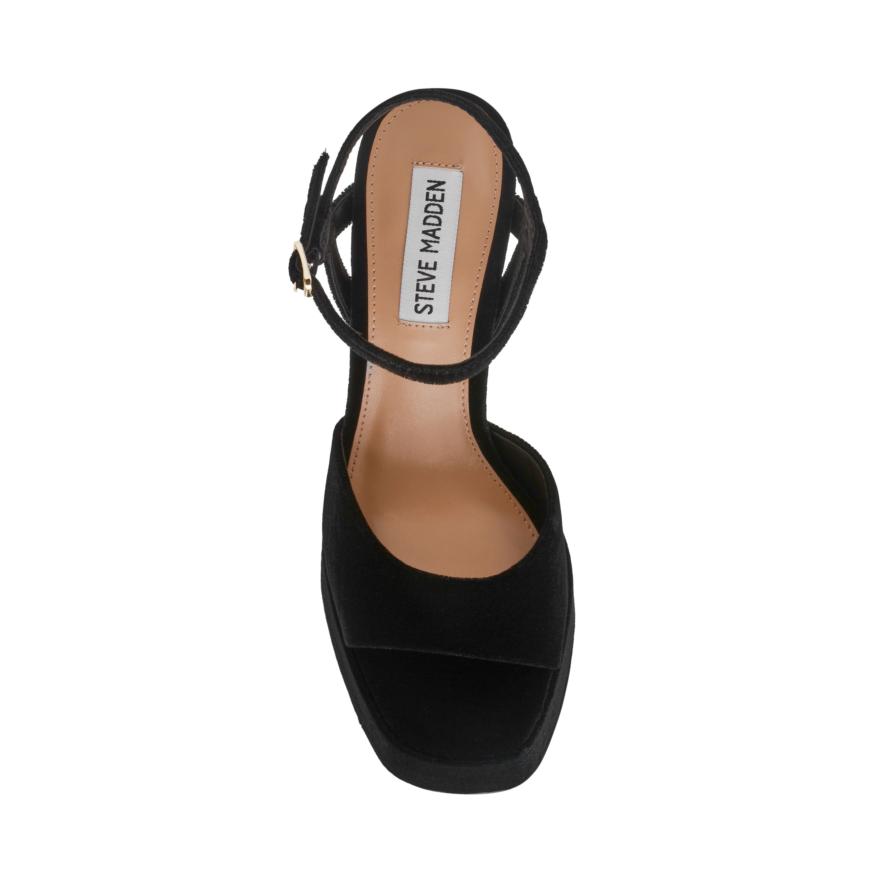 Miliana Black Velvet Heels Sandals