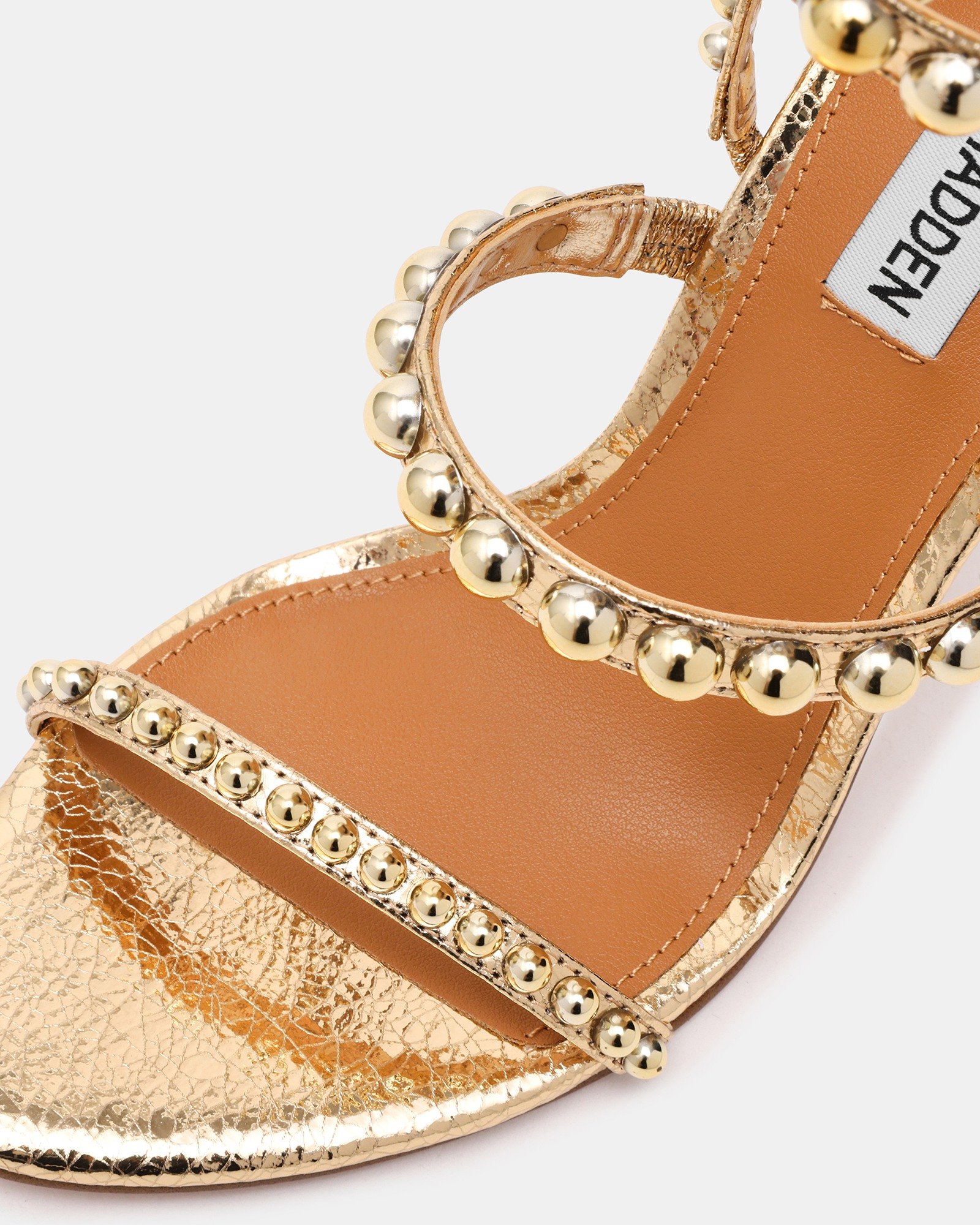 Teena Gold Multi Heels Sandals