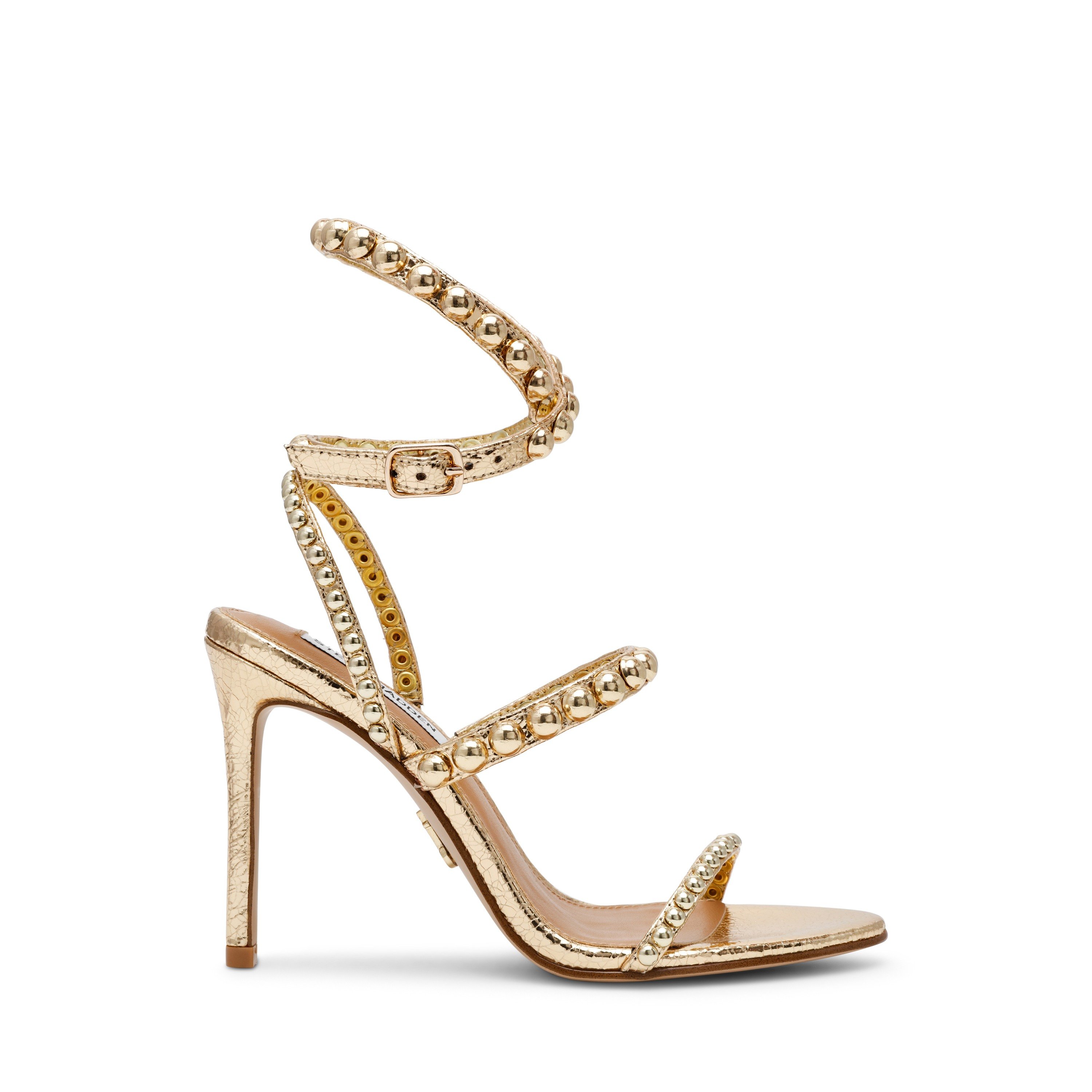 Teena Gold Multi Heels Sandals