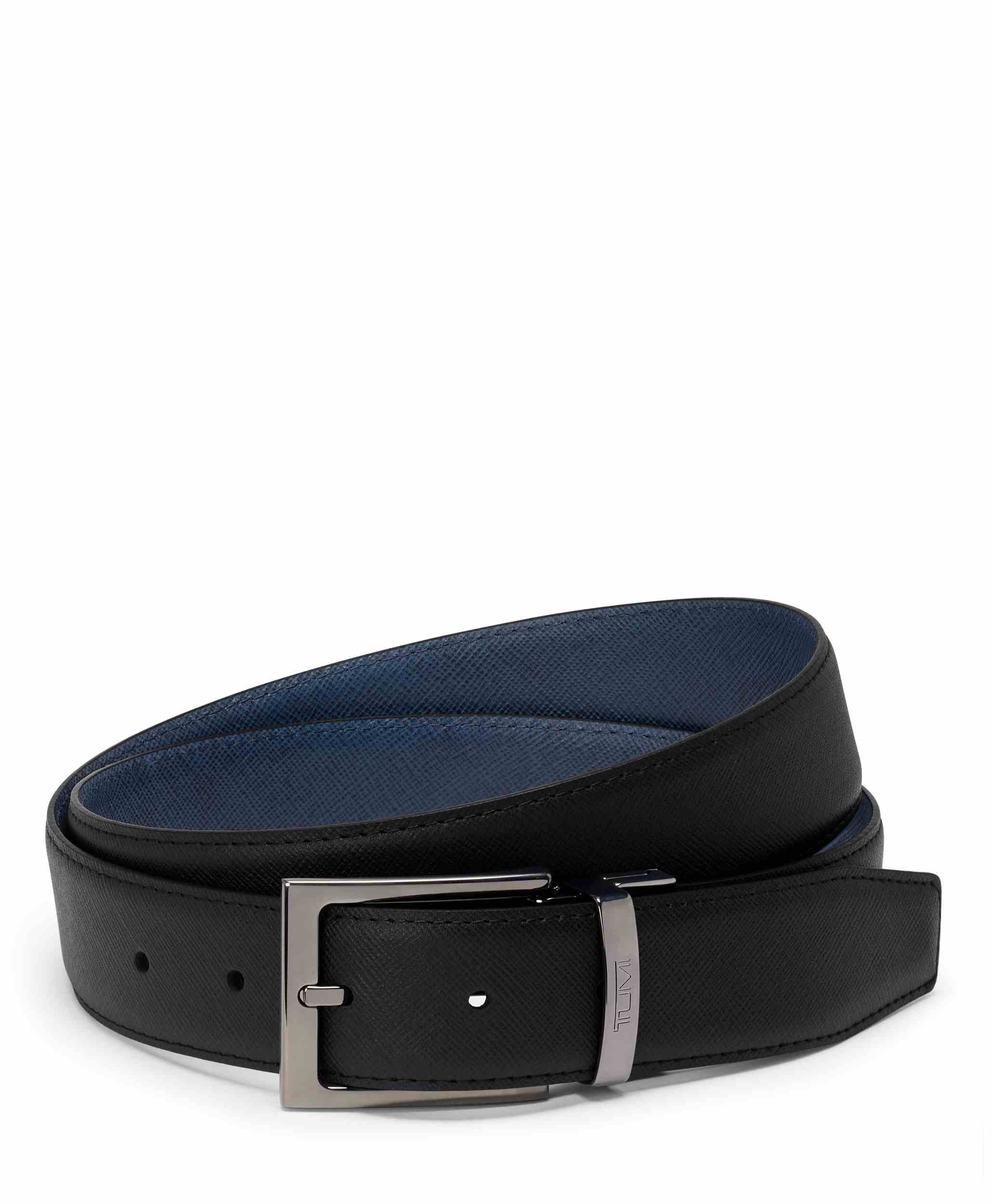 TUMI | Rectangle Reversible Saffiano Leather Belt
