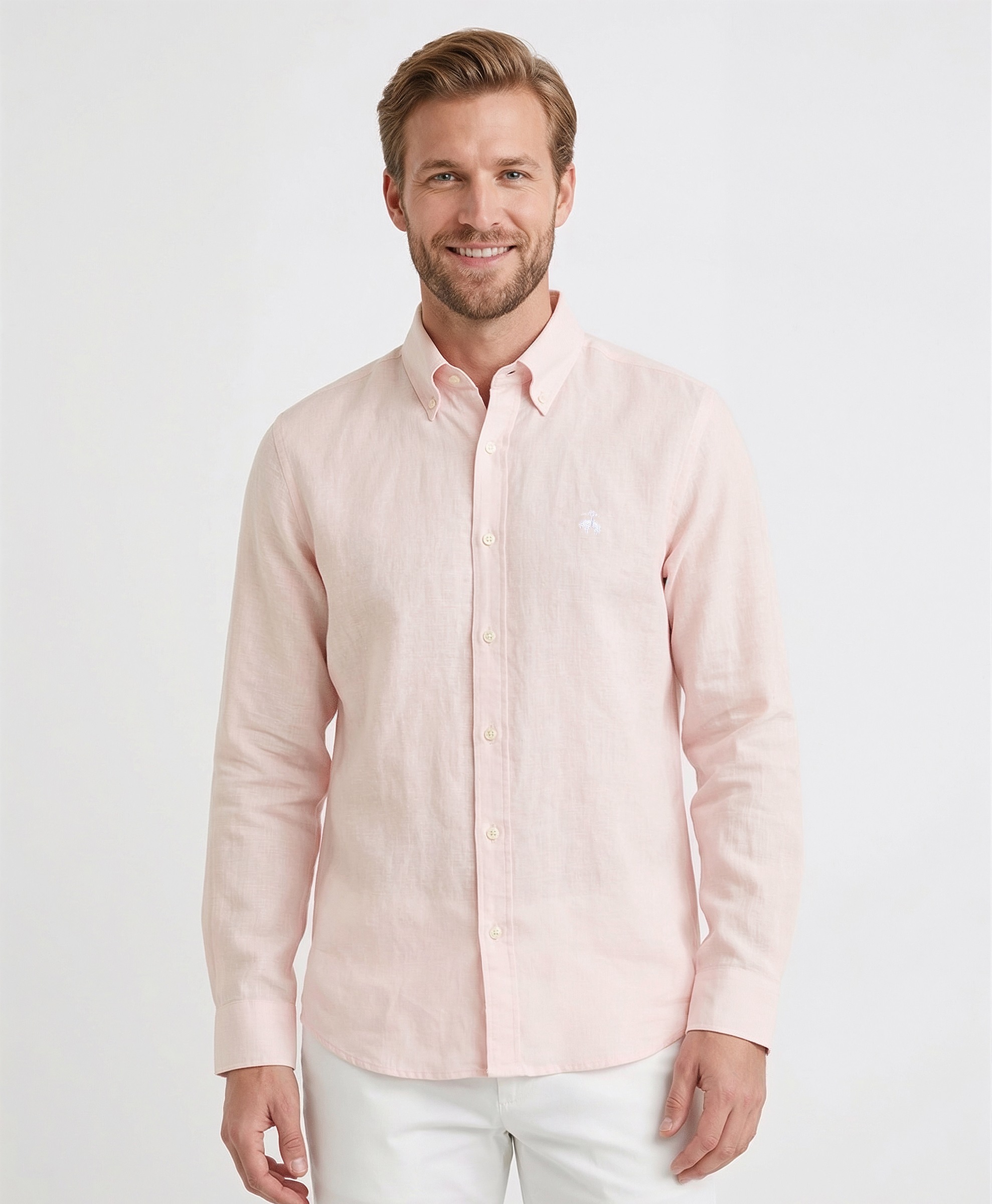 Linen Solid Regular Fit Sport Shirt