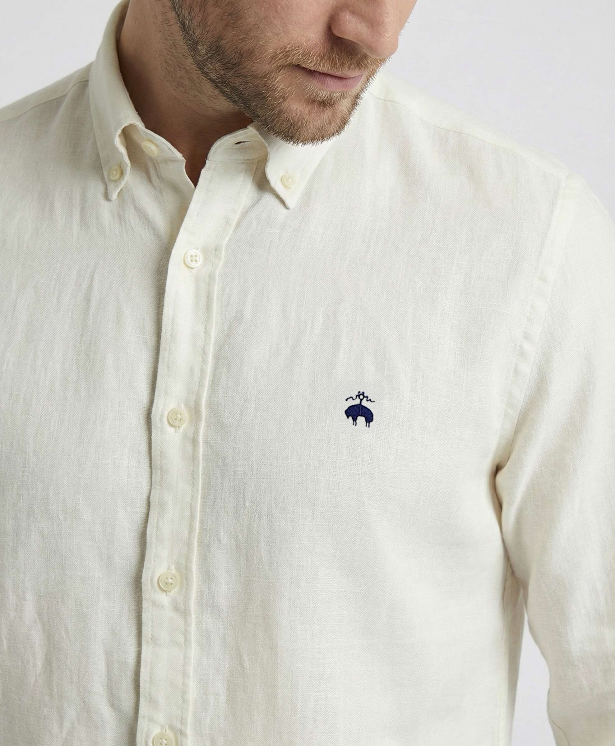 Linen Solid Regular Fit Sport Shirt | Brooks Brothers India Website