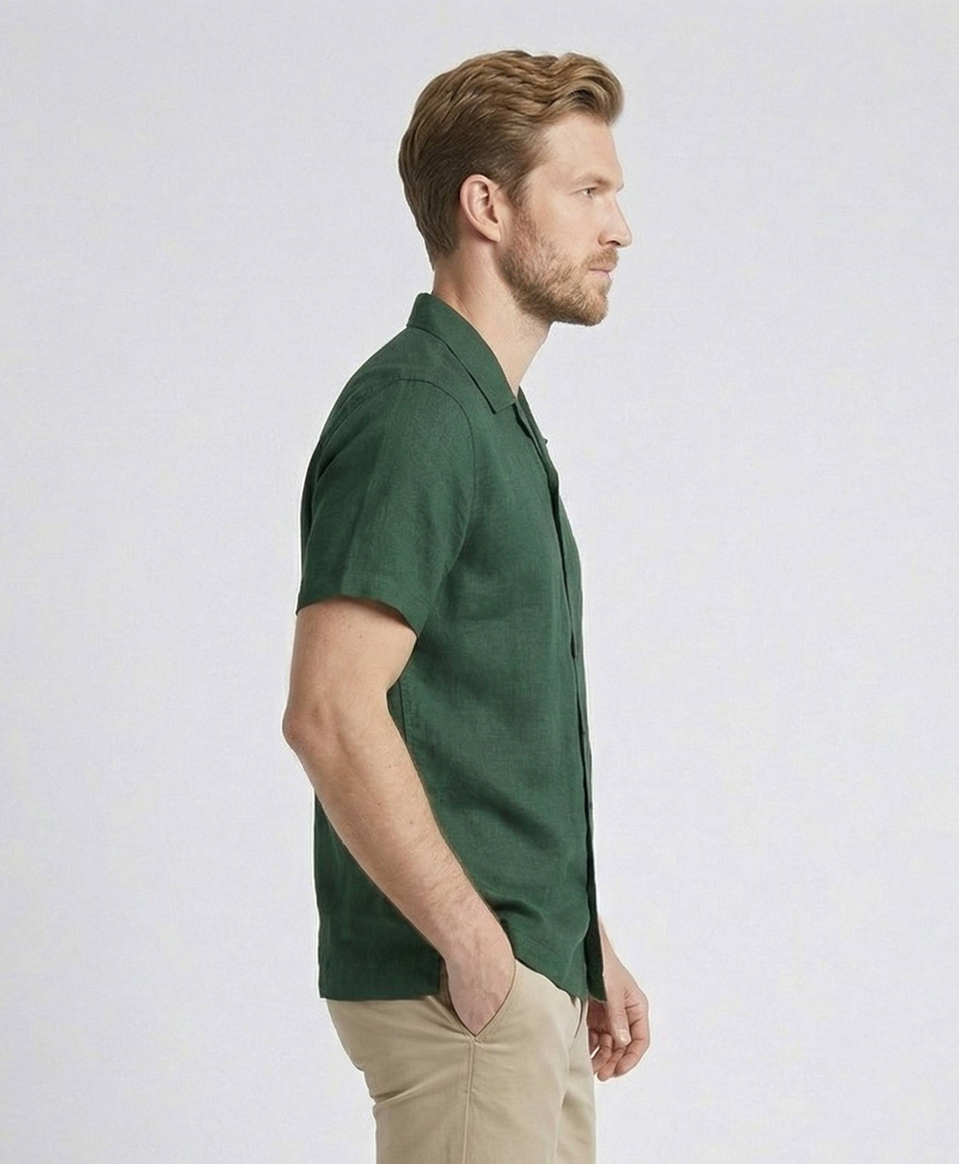 Brooks Brothers Linen Solid Regular Fit Sport Shirt - Image 2