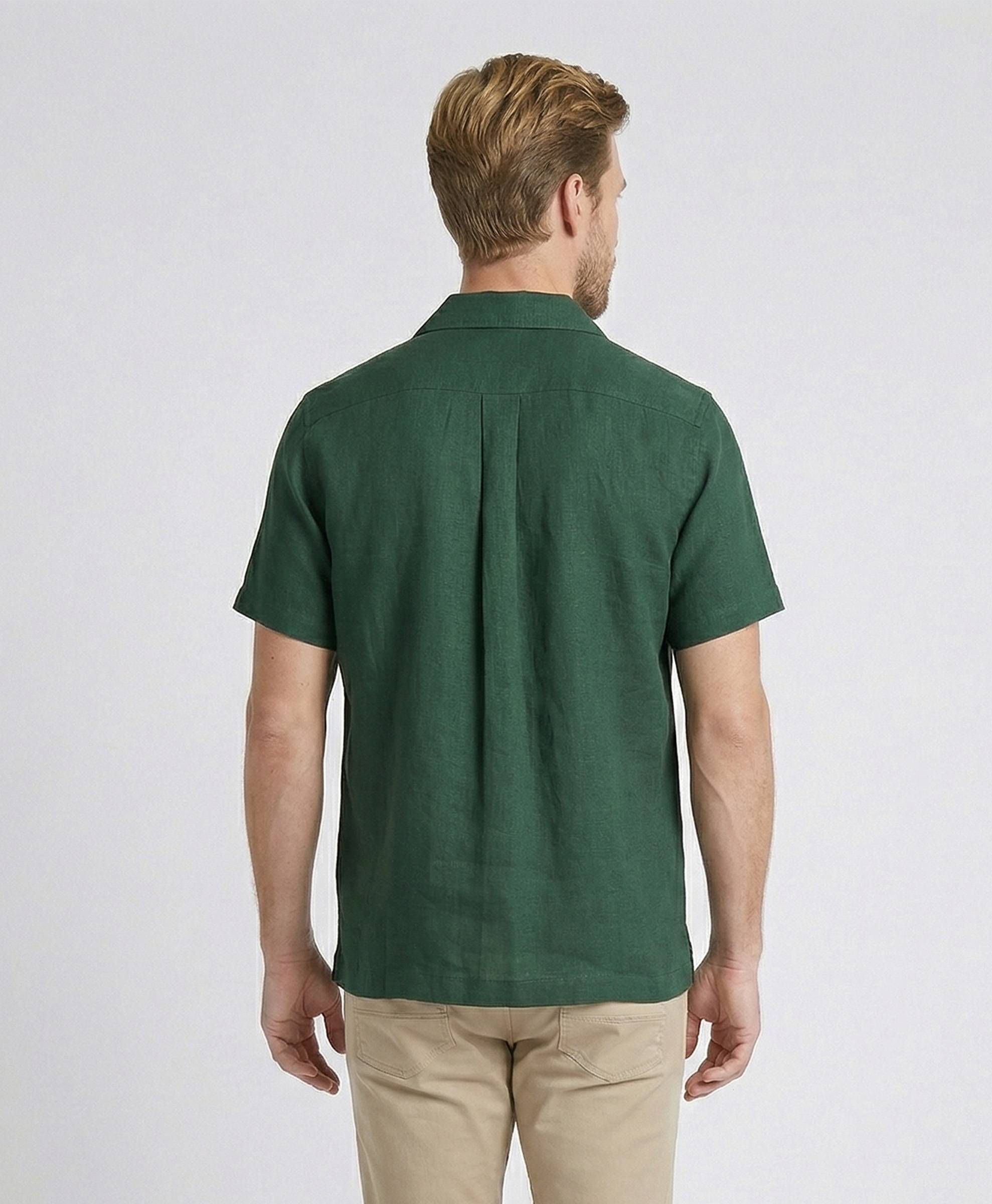 Brooks Brothers Linen Solid Regular Fit Sport Shirt - Image 4