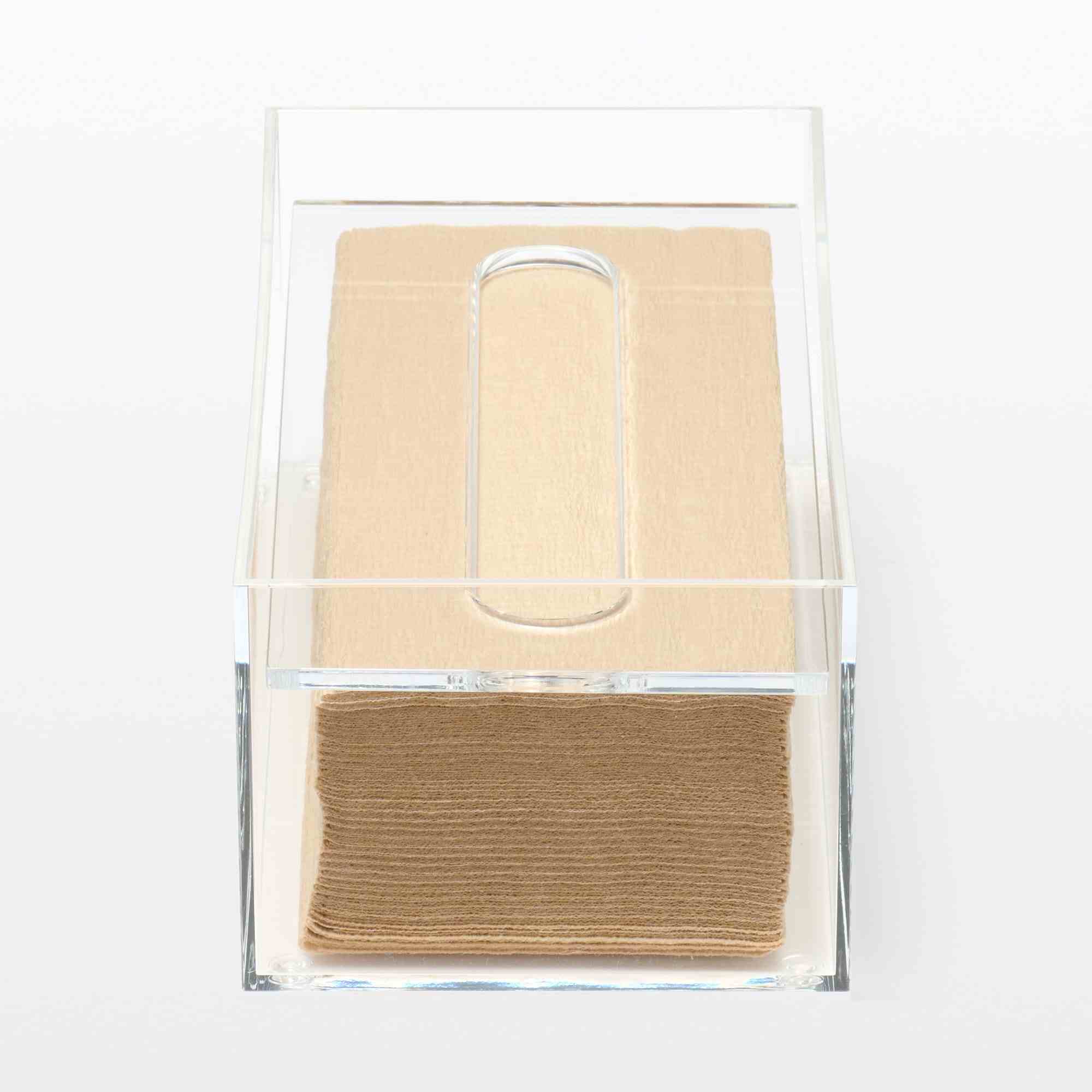 Acrylic tissue holder/For boxed tissues
