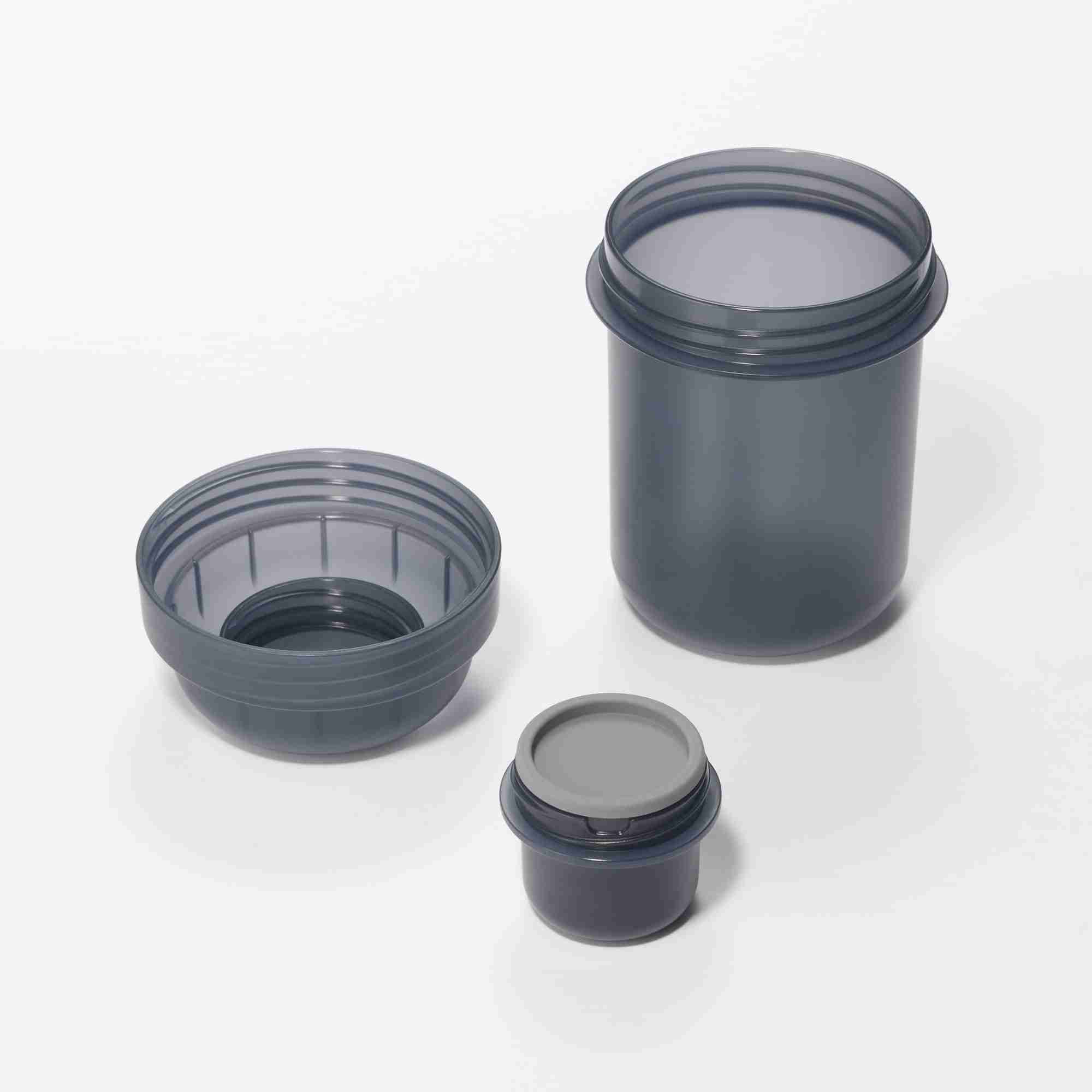 With topping cup Capsule lunch box