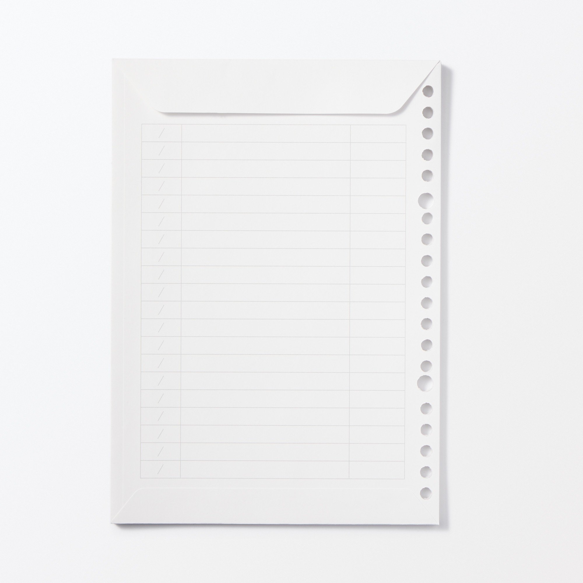Loose leaf papers Refill Envelope For household accounts