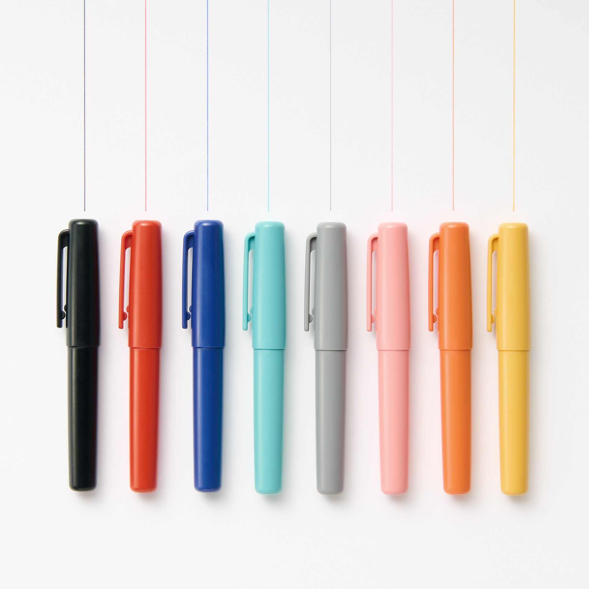 Compact gel ink ballpoint pen Set of 8 colours