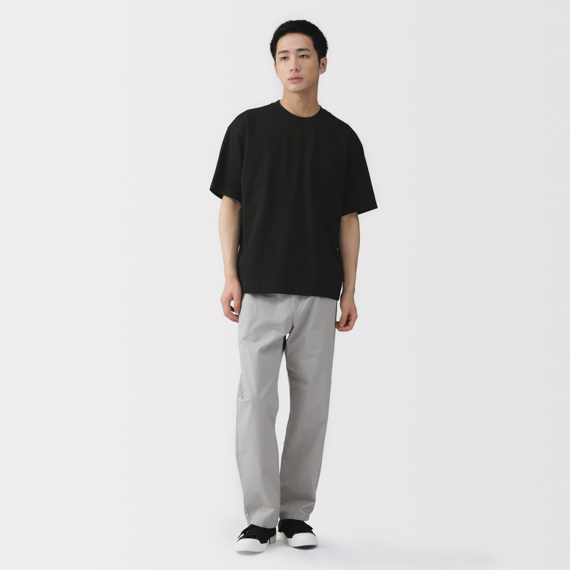M's Cool touch Wide-fit S/Slv T-shirt