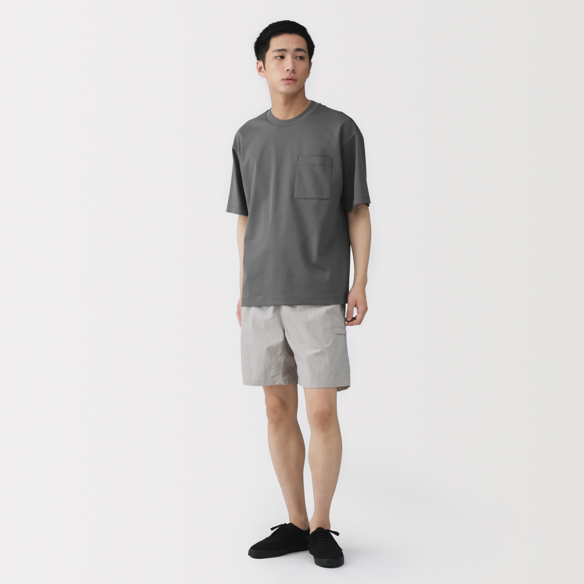 M's Cool touch Wide-fit S/Slv T-shirt