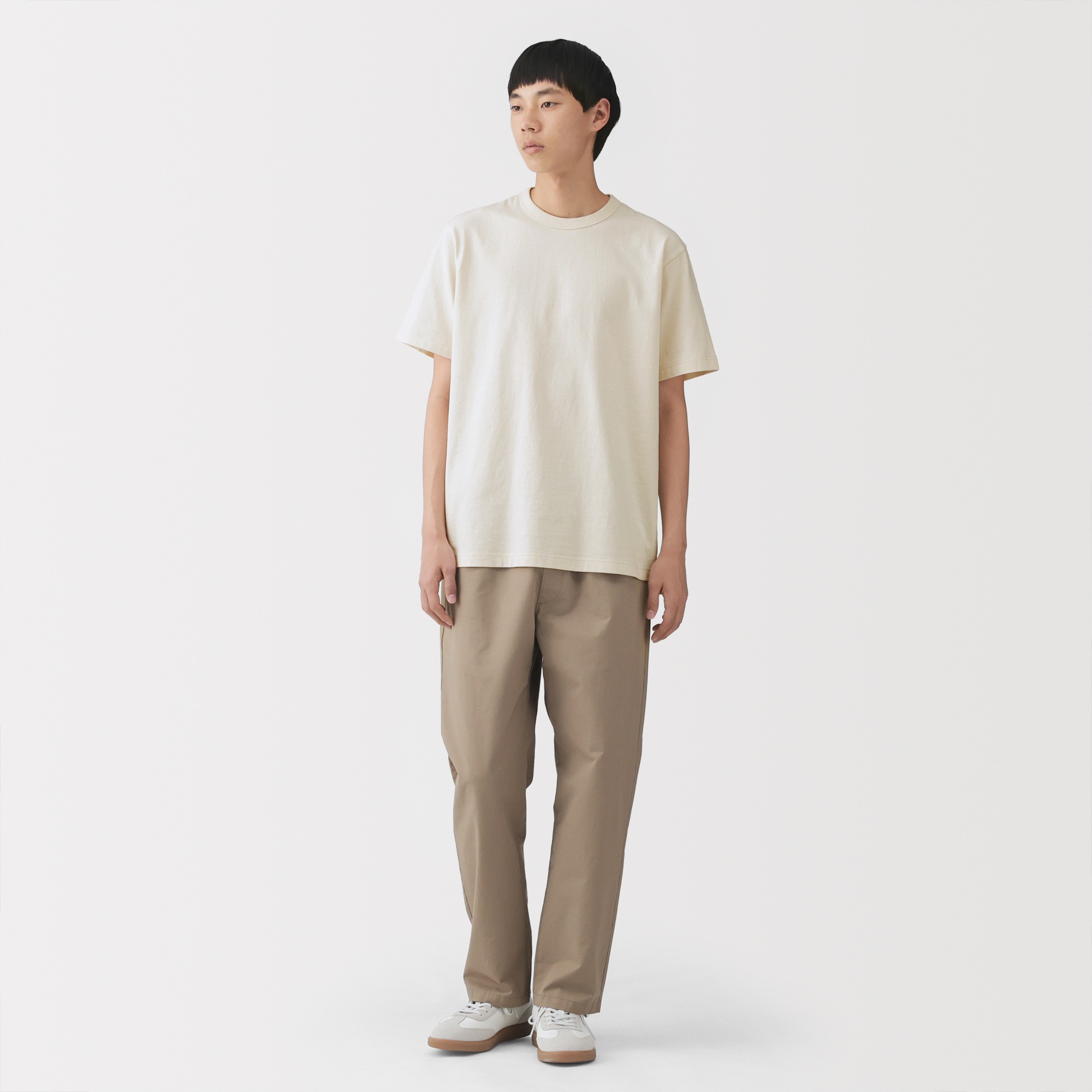 M's Washed heavy weight S/Slv T-shirt