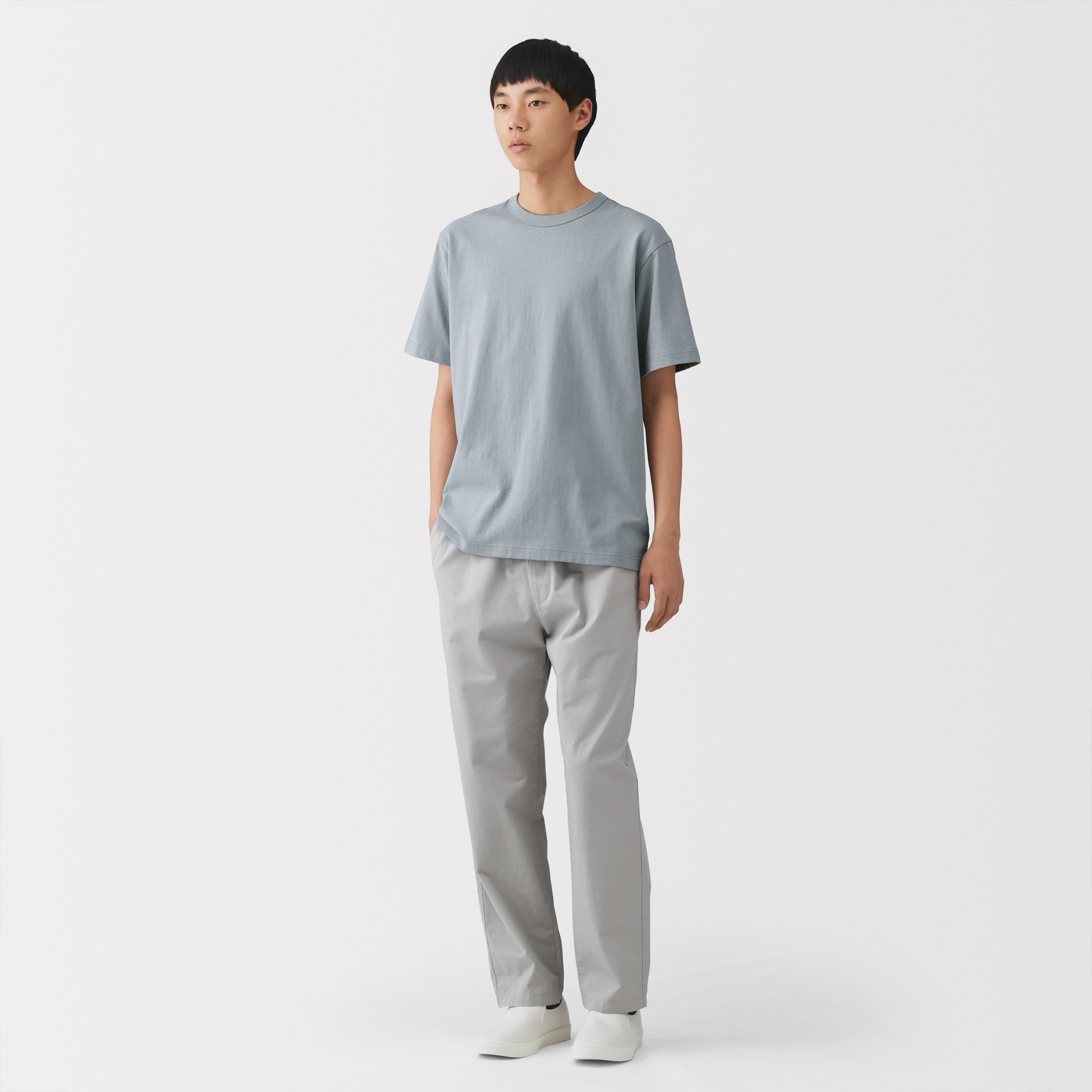 M's Washed heavy weight S/Slv T-shirt